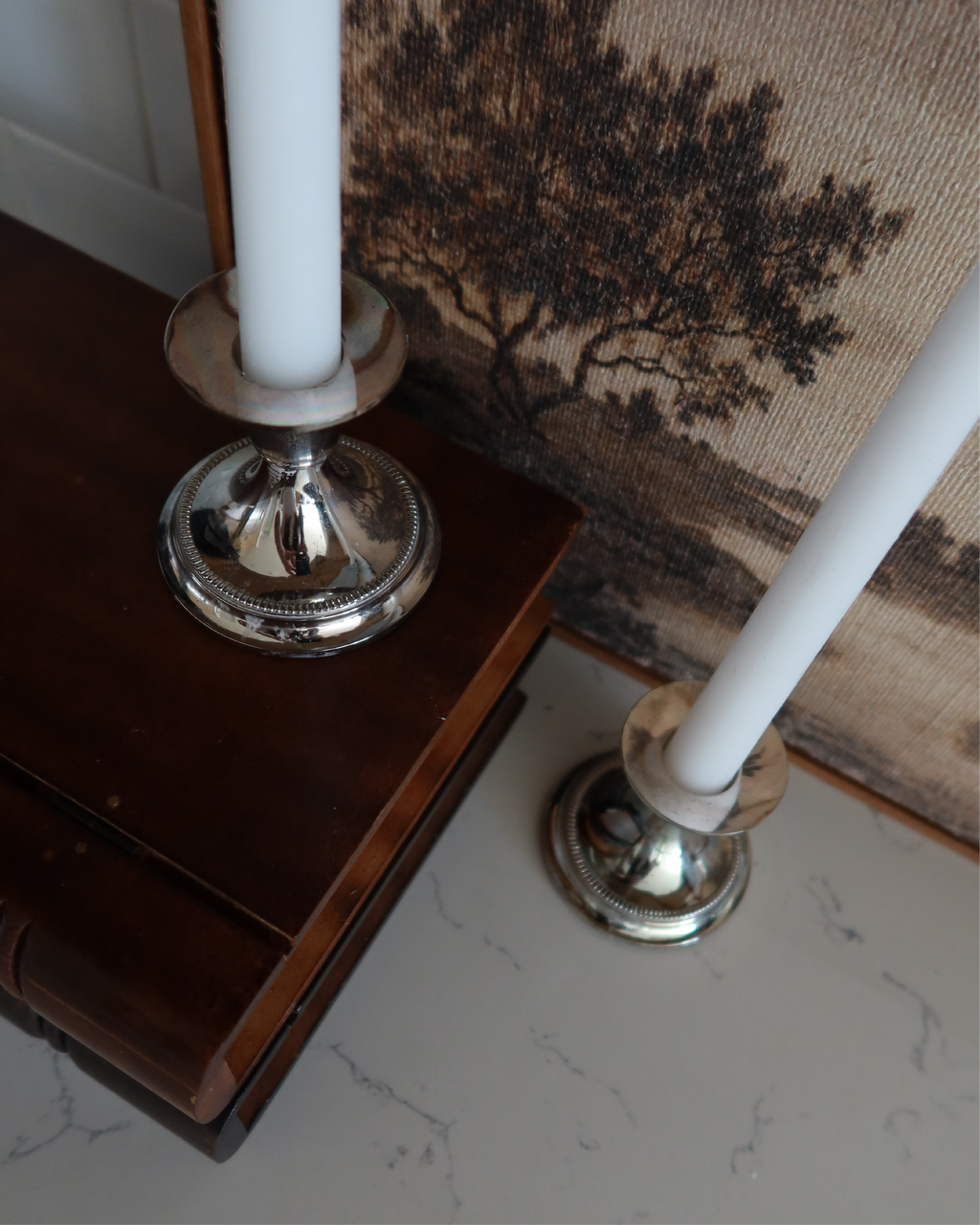 Mavis Silver Candlesticks, Set of 2