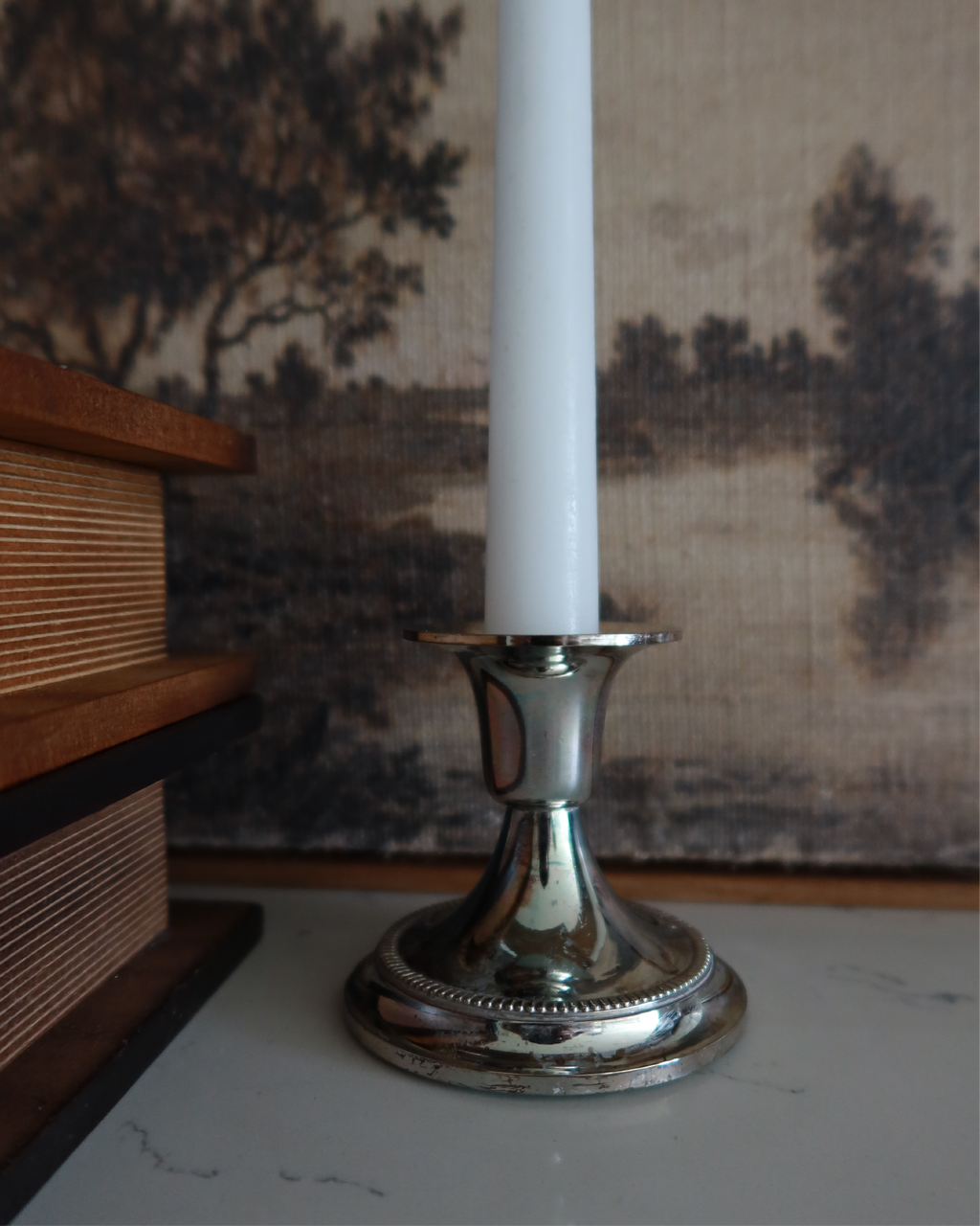 Mavis Silver Candlesticks, Set of 2