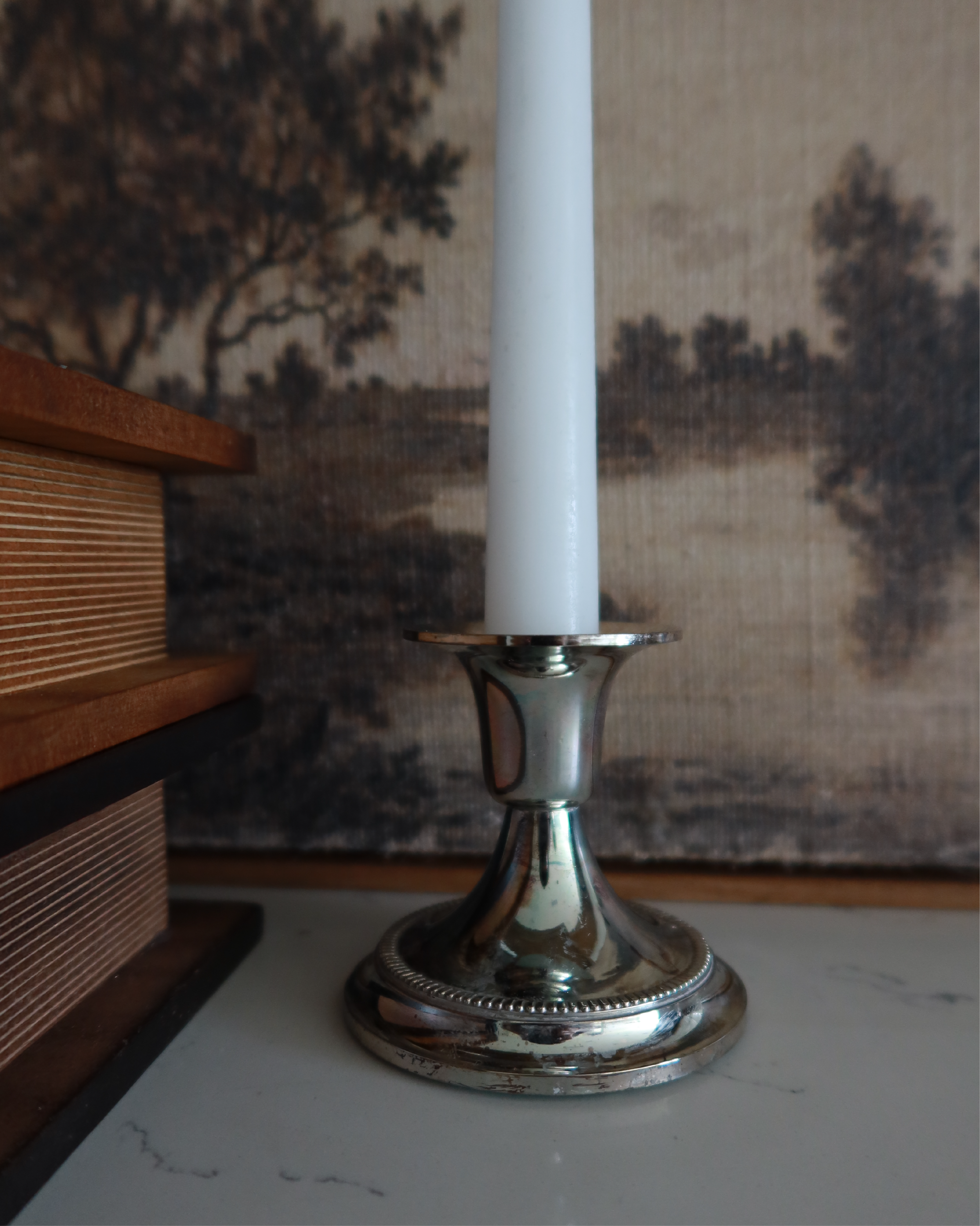 Mavis Silver Candlesticks, Set of 2