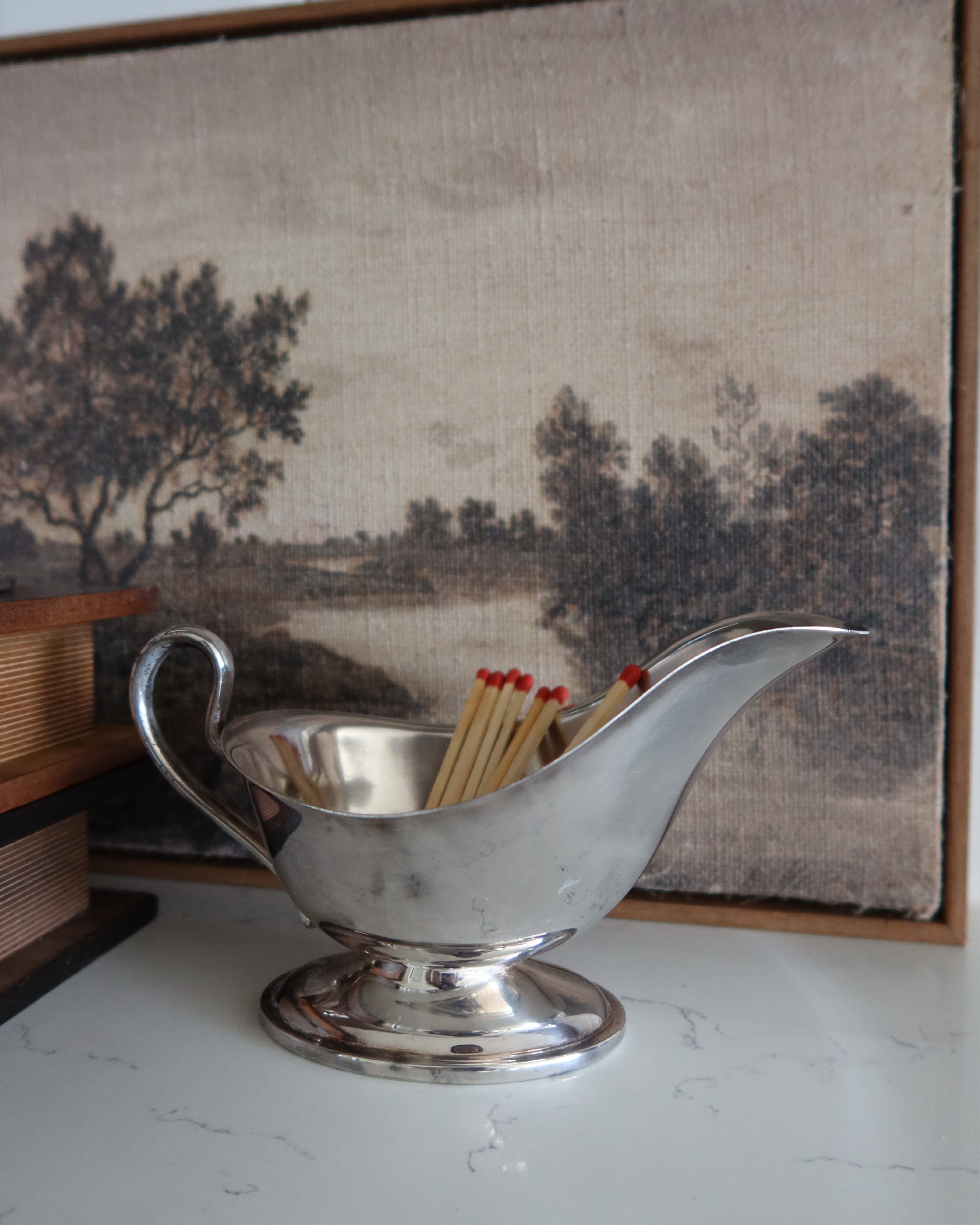 Greer Silver Gravy Boat