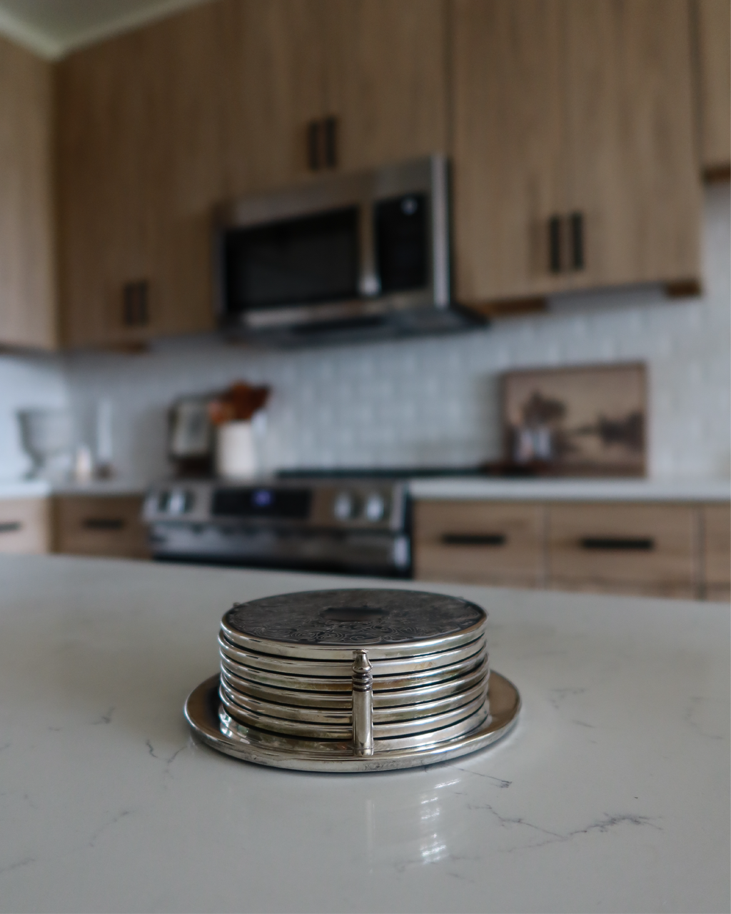 Imogen Silver Coasters, Set of 6
