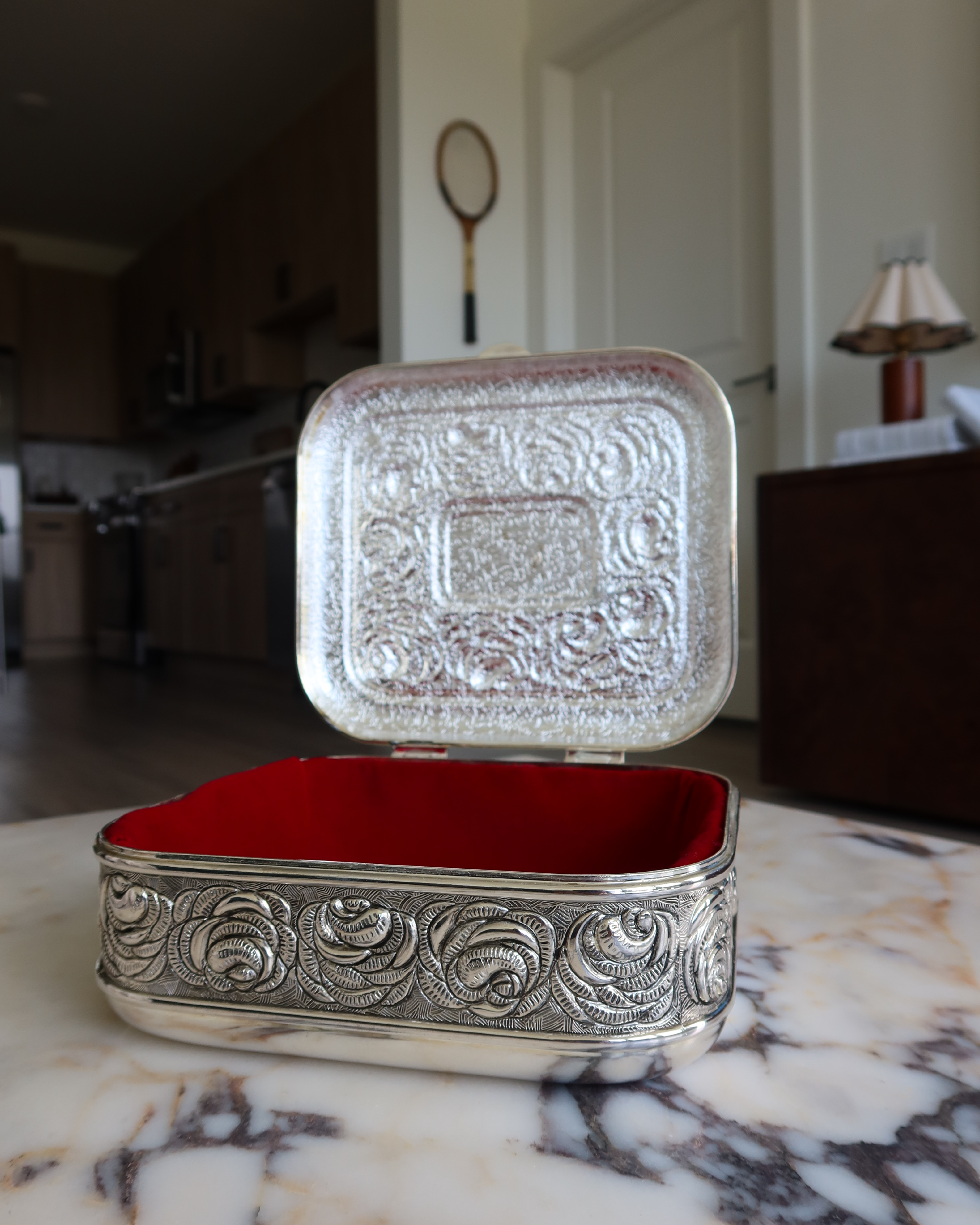 Aurelia Silver Jewelry Box