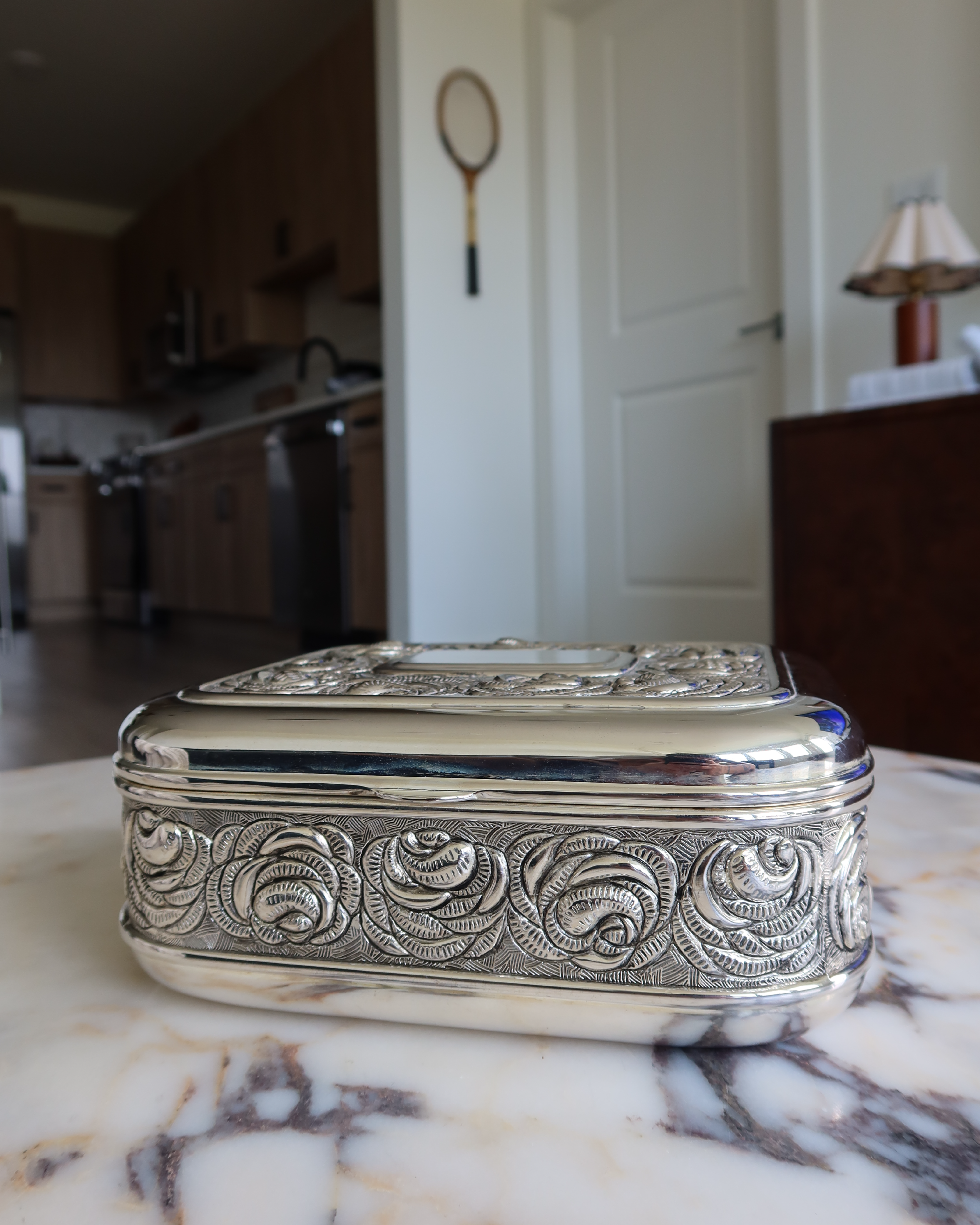 Aurelia Silver Jewelry Box