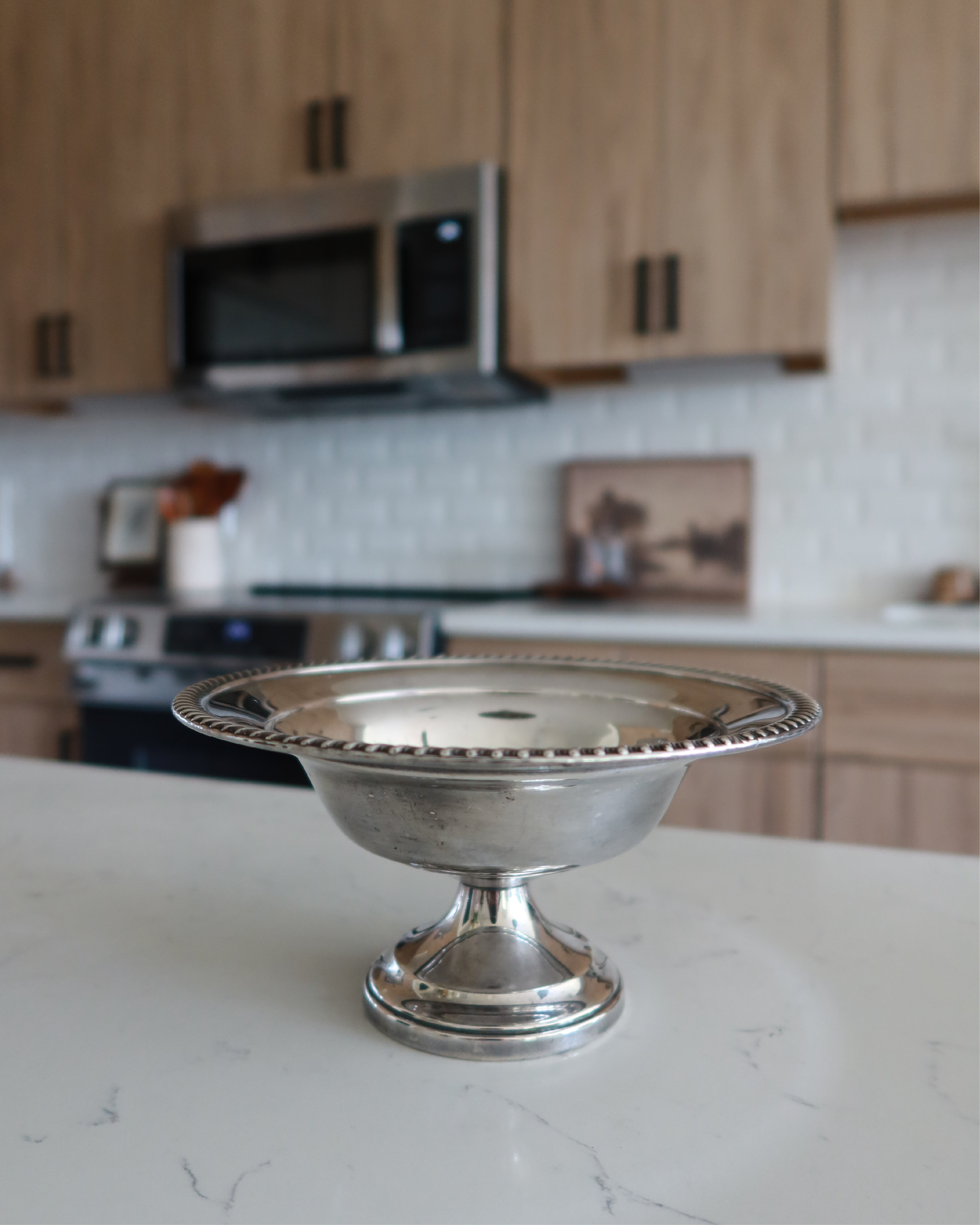 Darcy 7" Silver Compote Dish