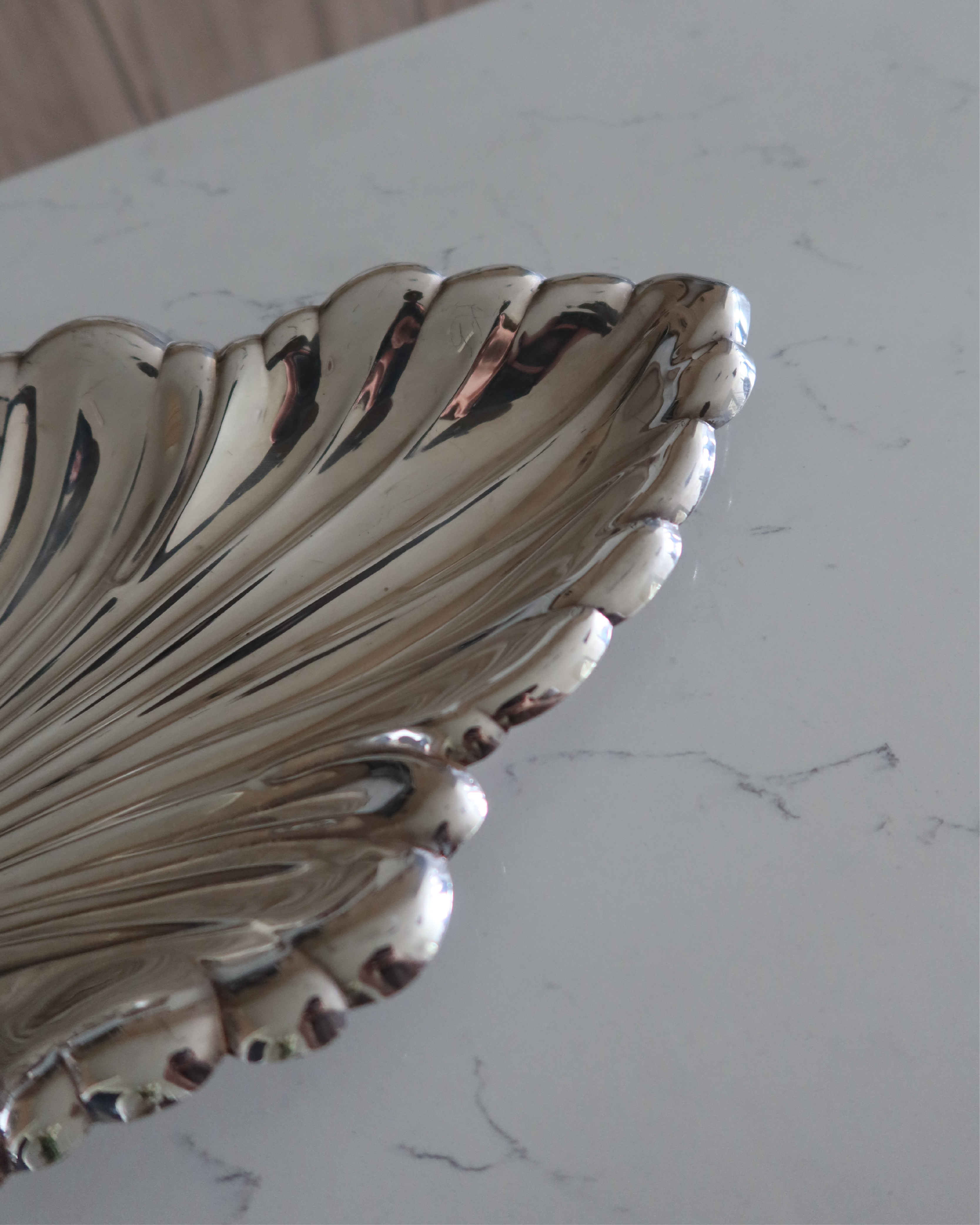 Oakley 12.25" Silver Leaf Tray