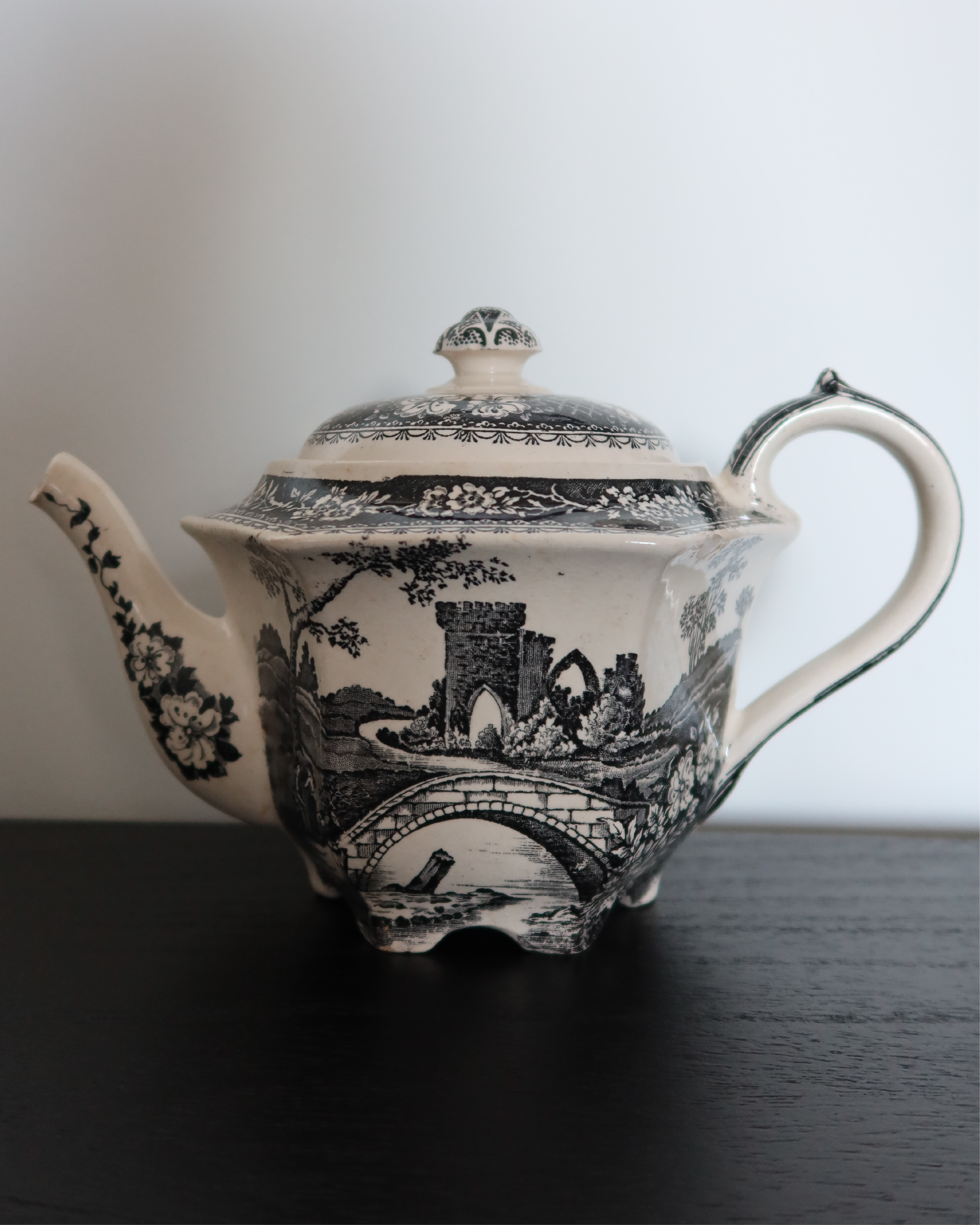 Tucker Transferware Tea Pot