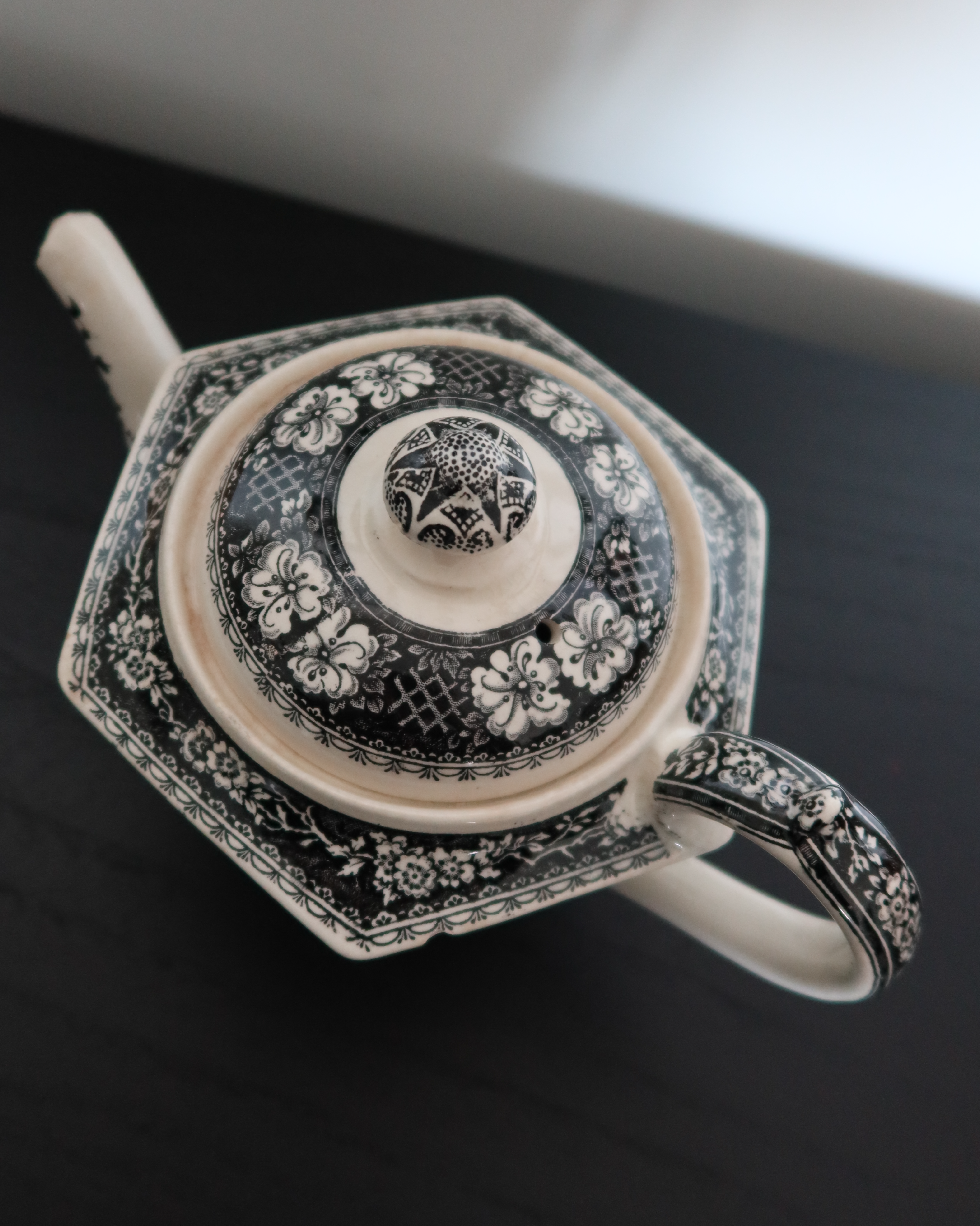 Tucker Transferware Tea Pot