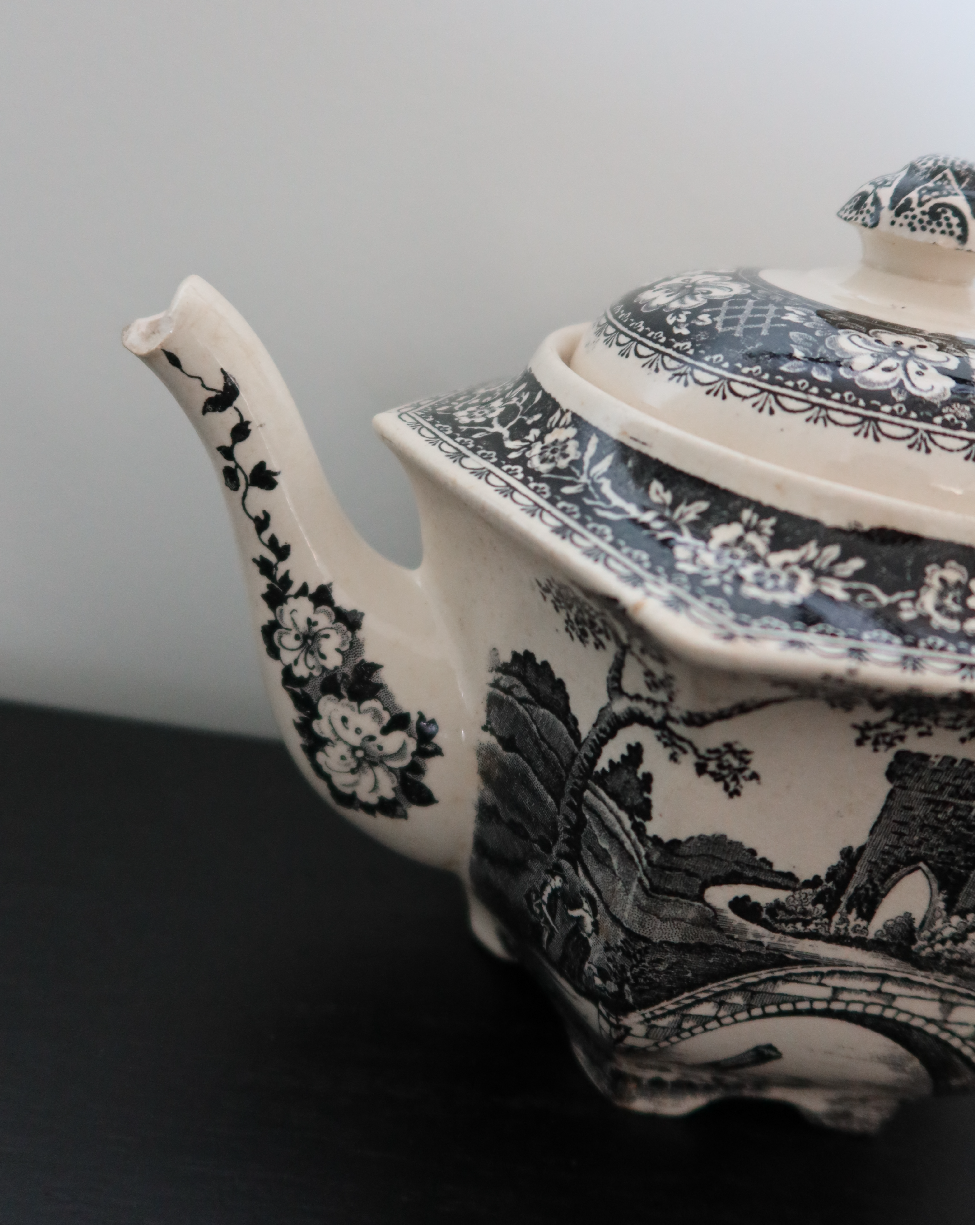 Tucker Transferware Tea Pot