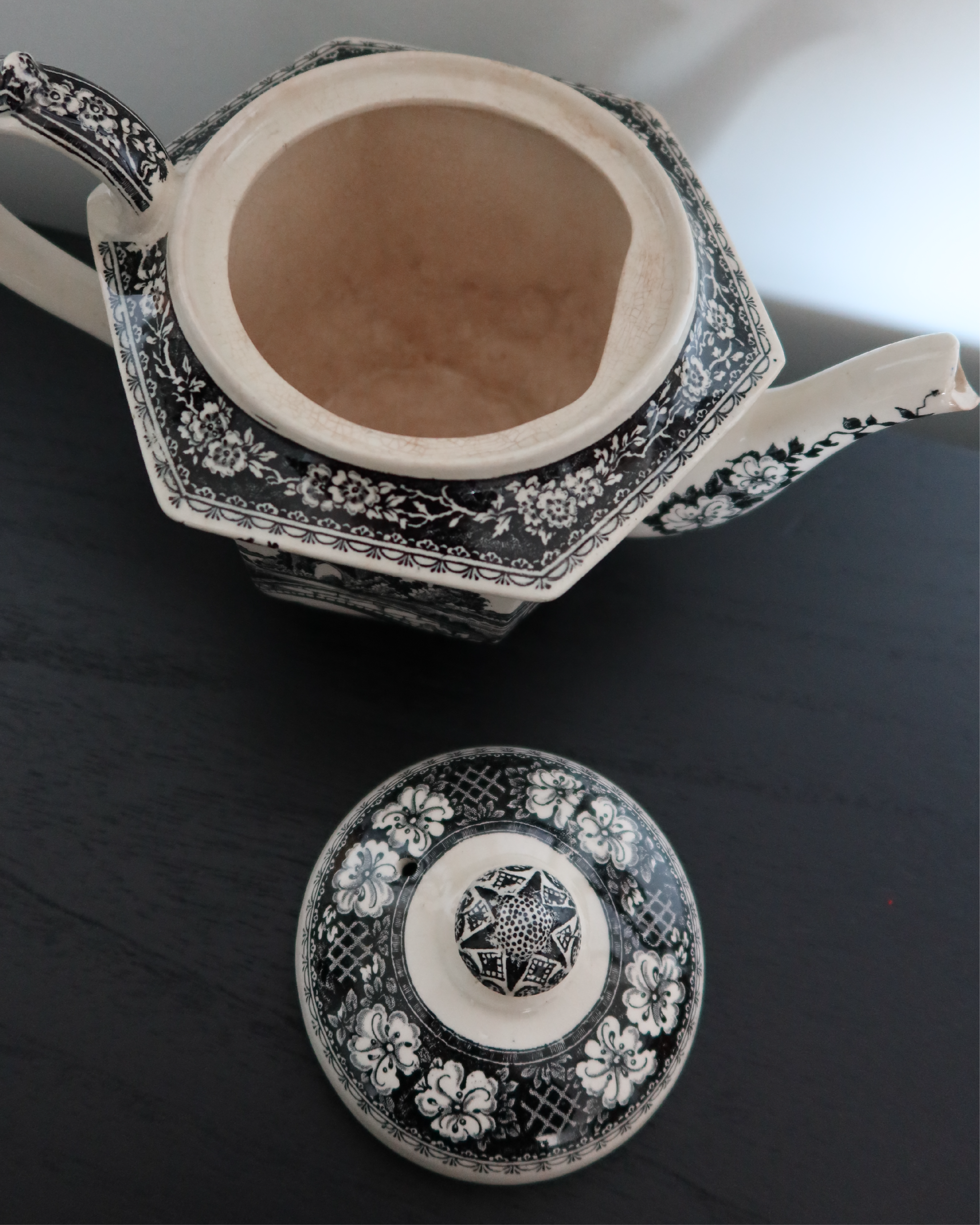 Tucker Transferware Tea Pot