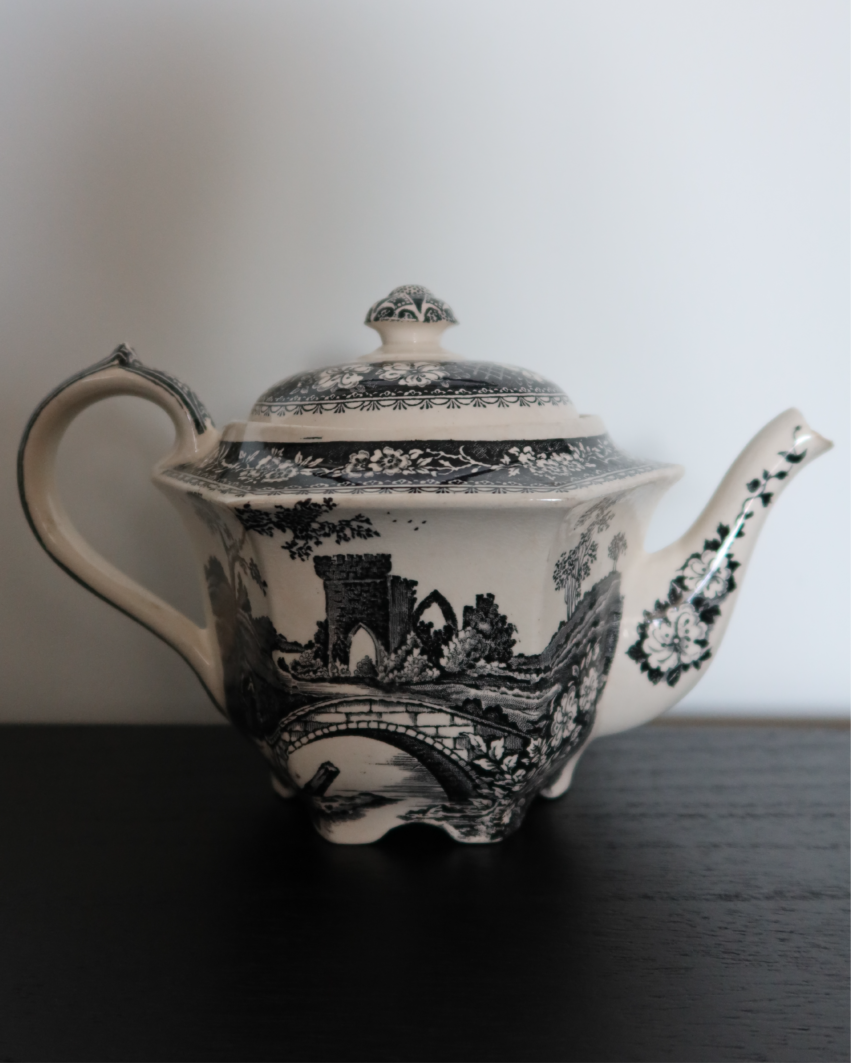 Tucker Transferware Tea Pot