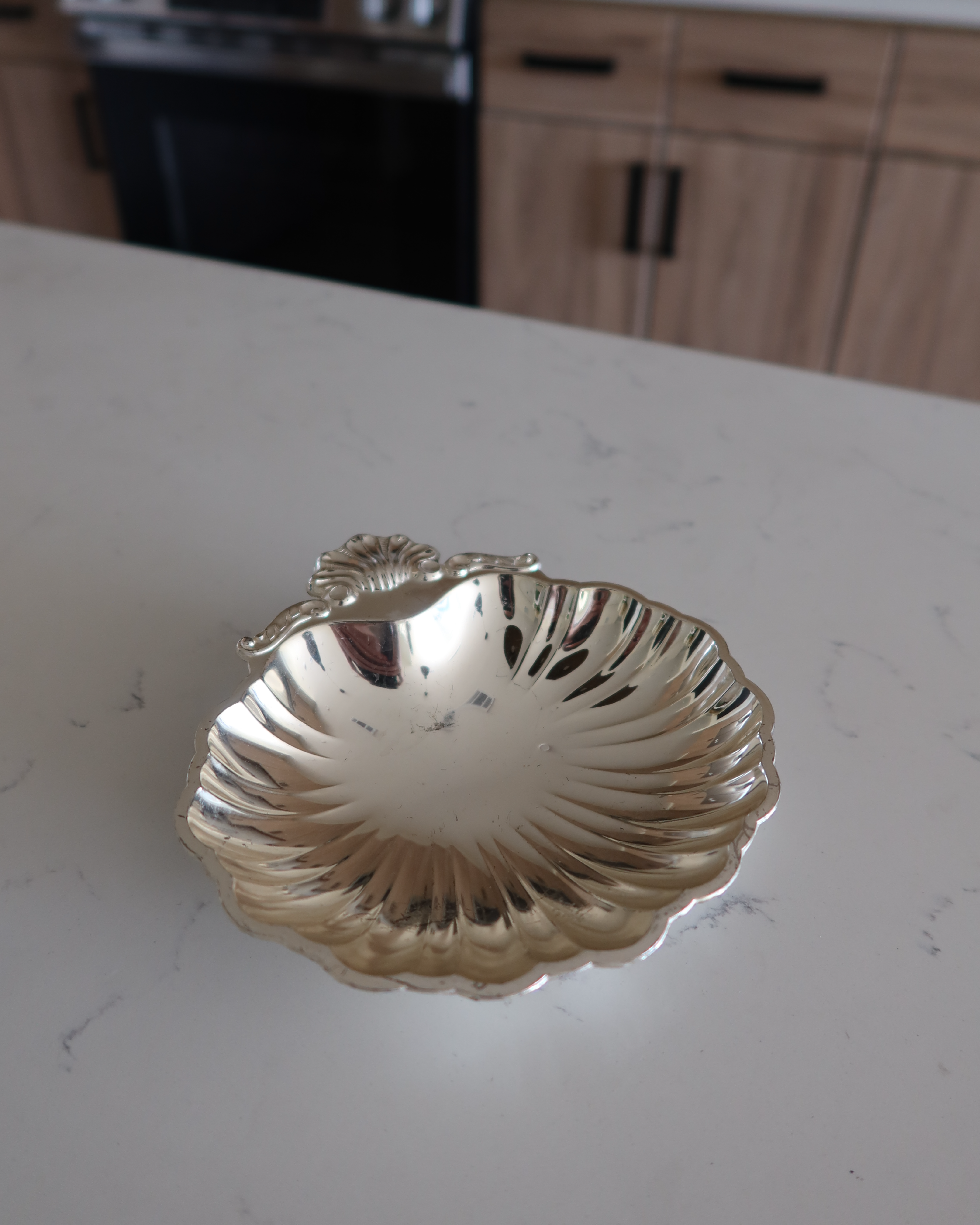 Avalon 6" Silver Shell Tray