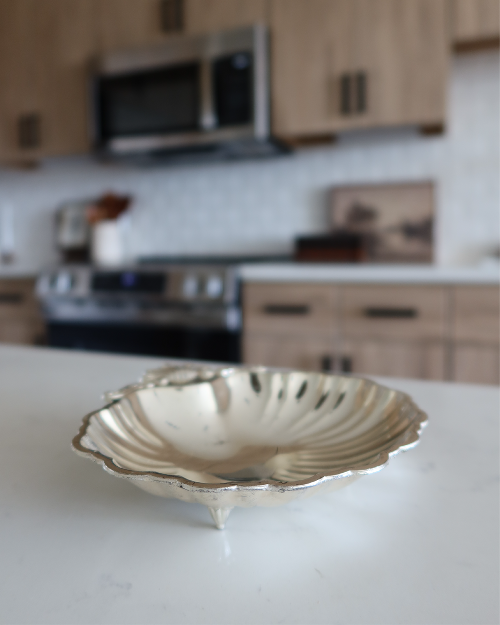 Avalon 6" Silver Shell Tray