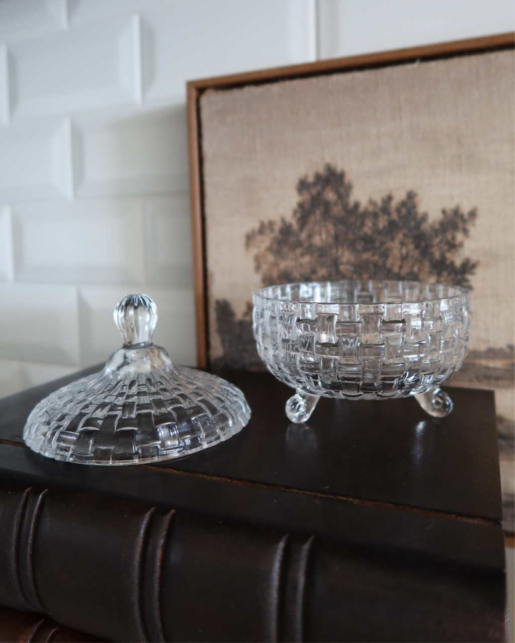Cove Crystal Candy Jar