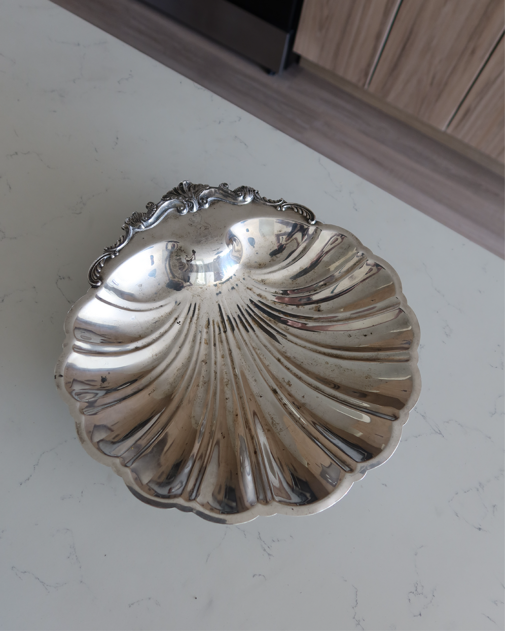 Sailor 12.5" Silver Shell Tray