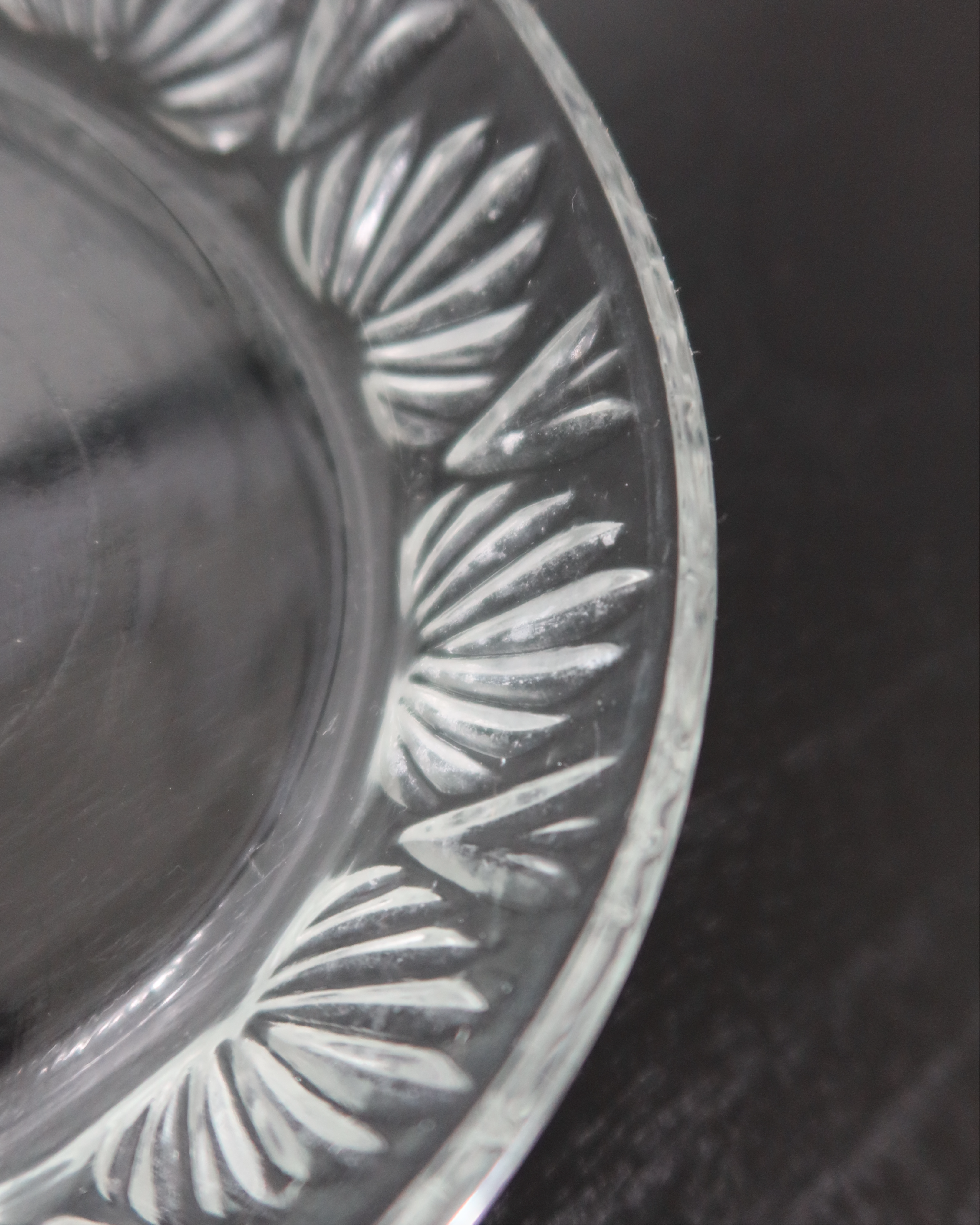 Paloma Pressed Glass Candy Jar