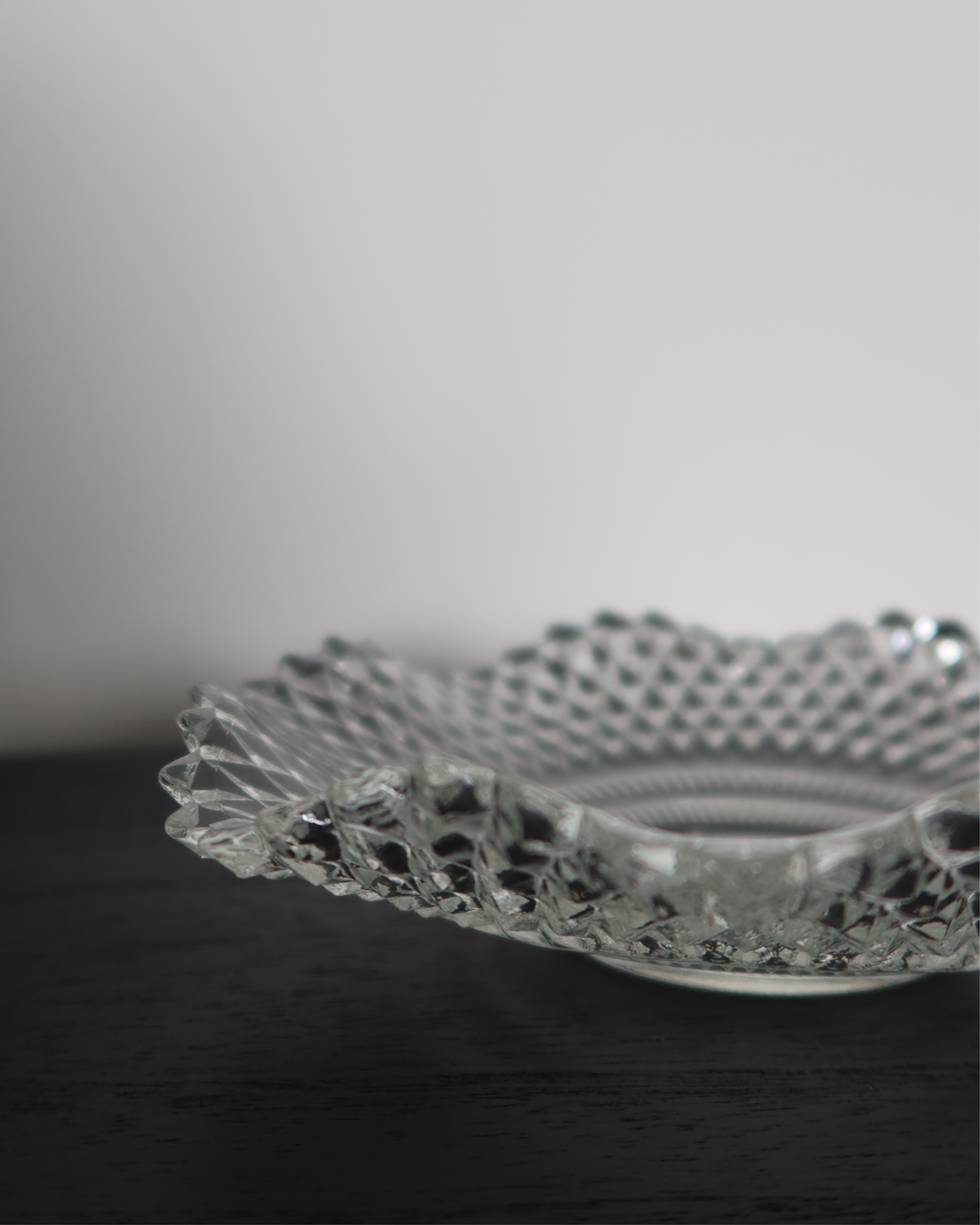 Delphine 6.75" Crystal Trinket Dish