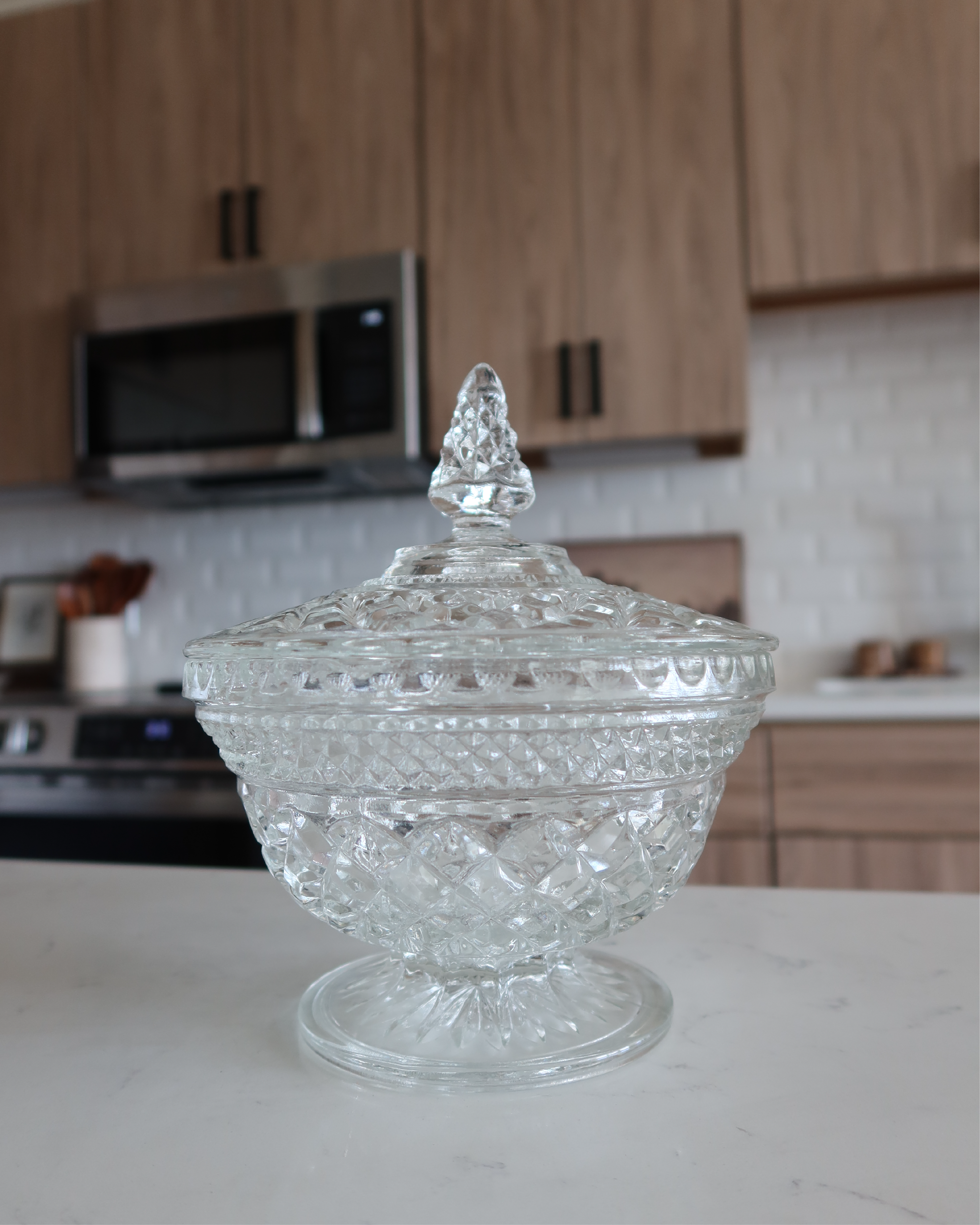 June 6.75" Glass Candy Jar