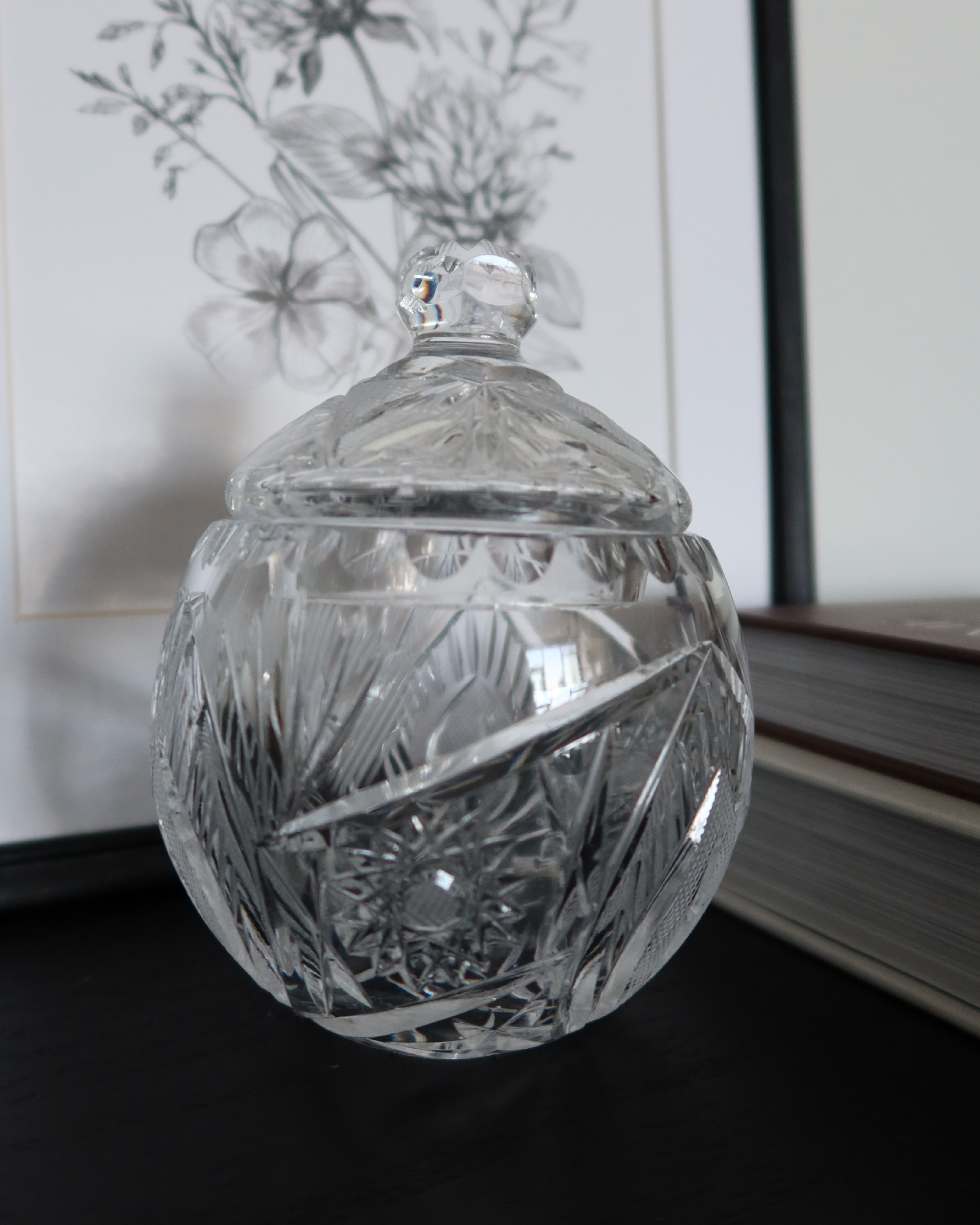 Claudine Crystal Candy Jar
