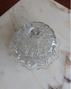 7.25" Crystal Domed Butter Dish