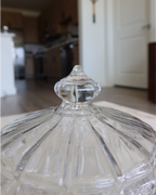 7.25" Crystal Domed Butter Dish