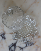 7.25" Crystal Domed Butter Dish