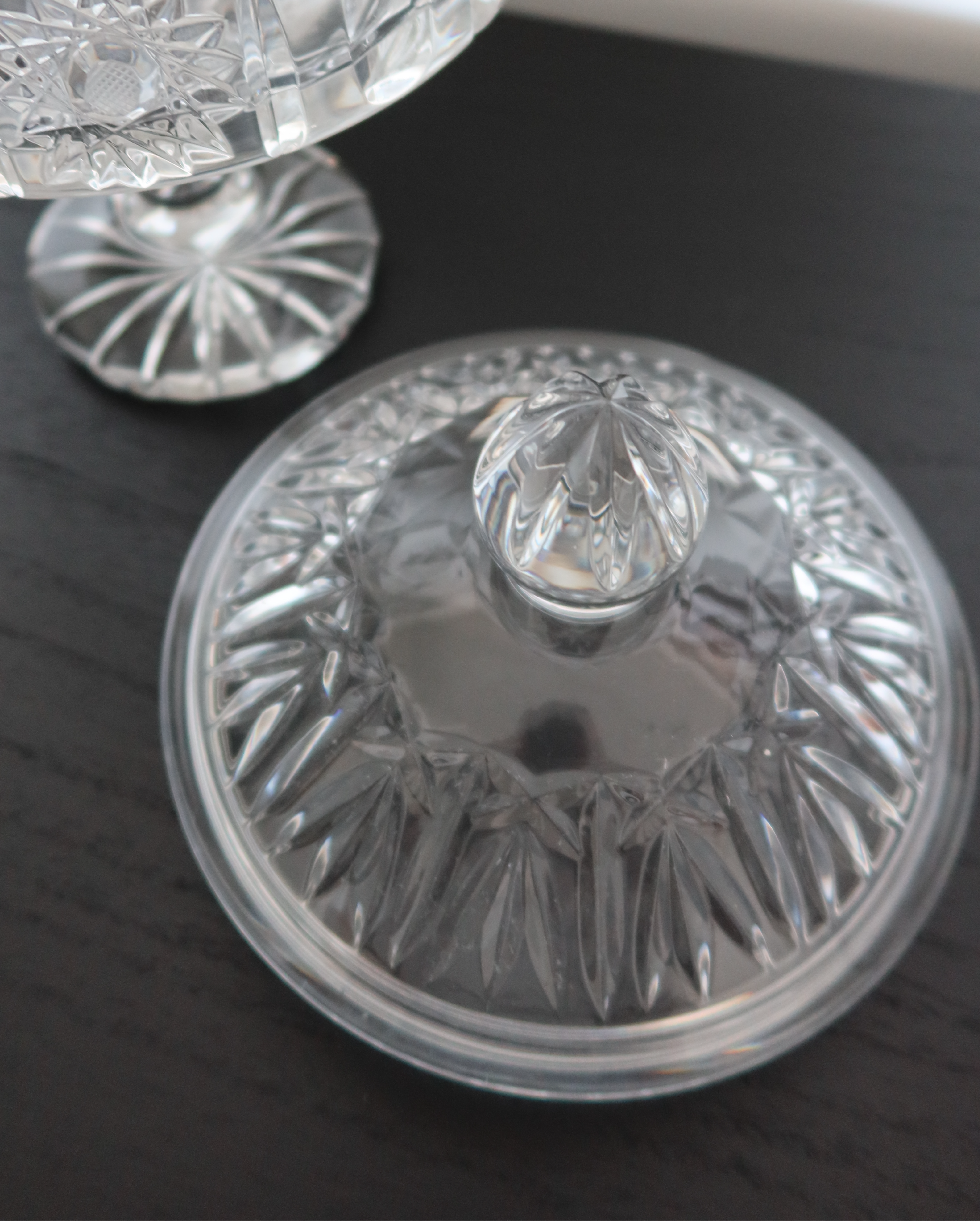 Penelope Crystal Candy Jar w/ Pedestal