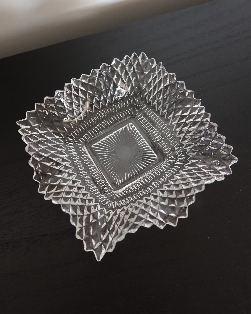 Della 6.75" Crystal Trinket Dish