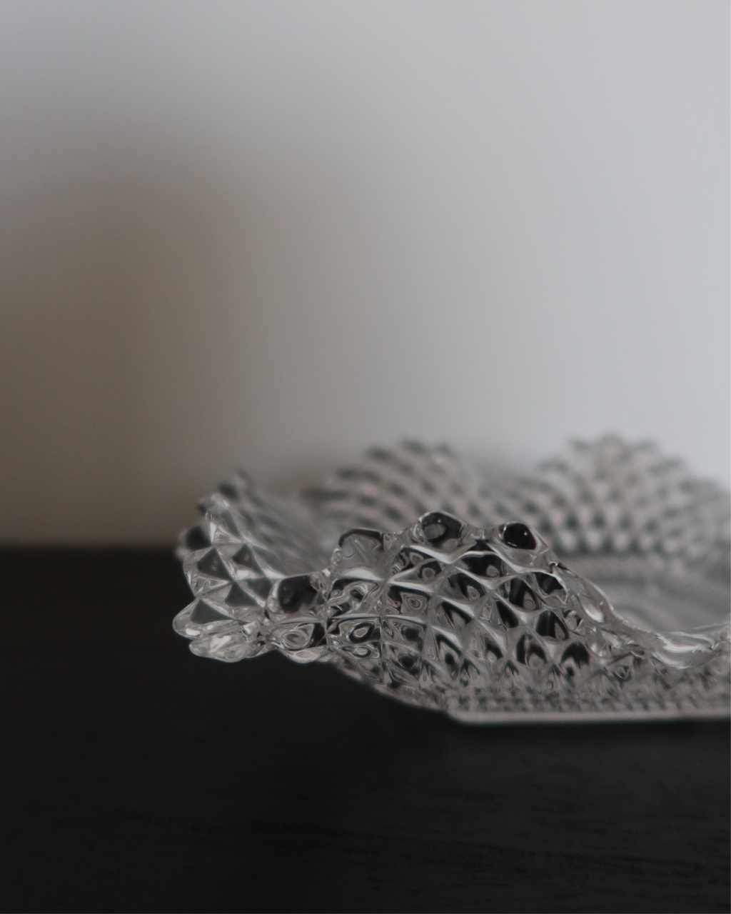 Della 6.75" Crystal Trinket Dish