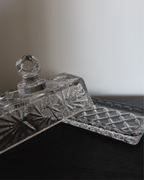 Beaumont Crystal Butter Dish
