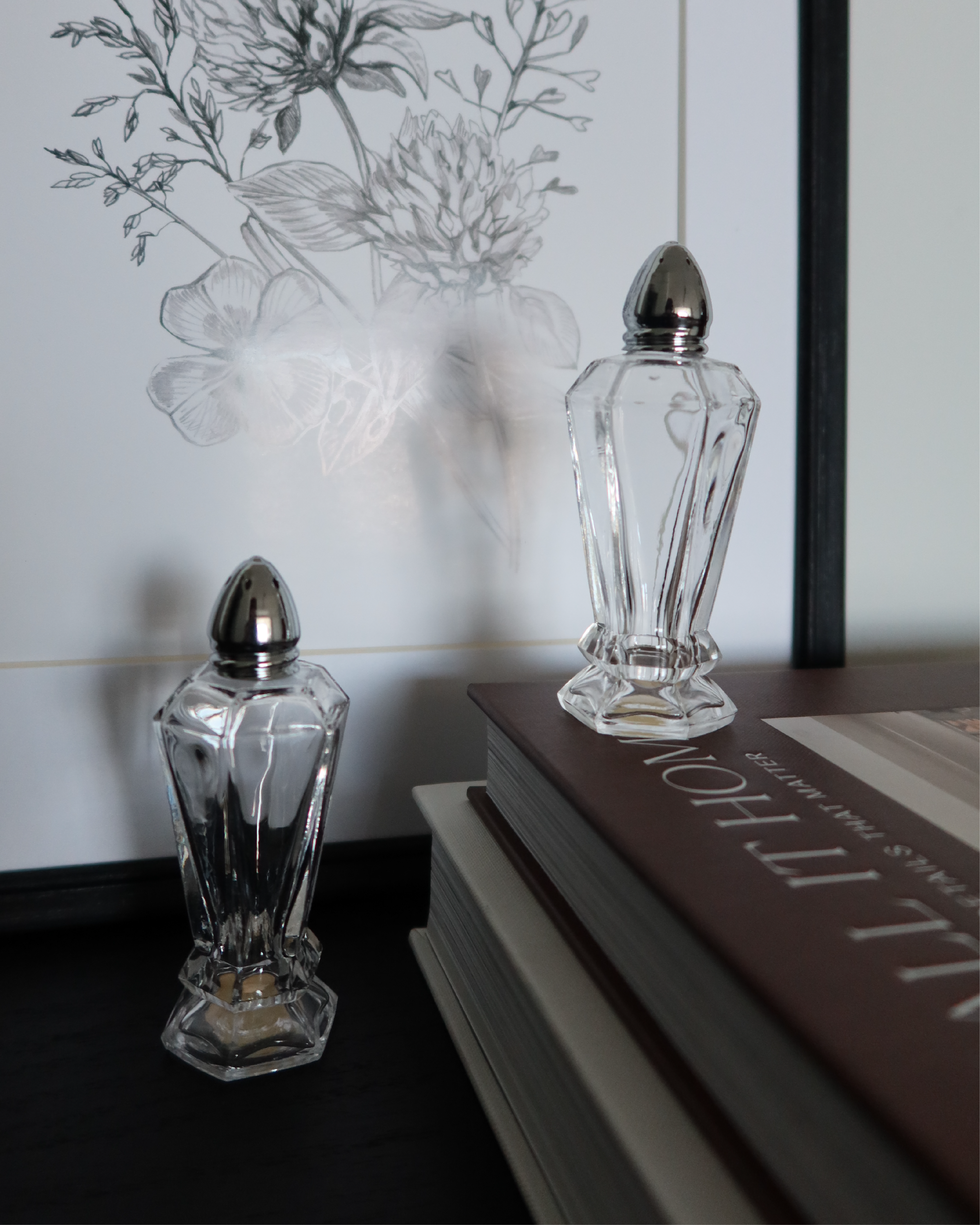 Iris Crystal Salt & Pepper Shaker Set