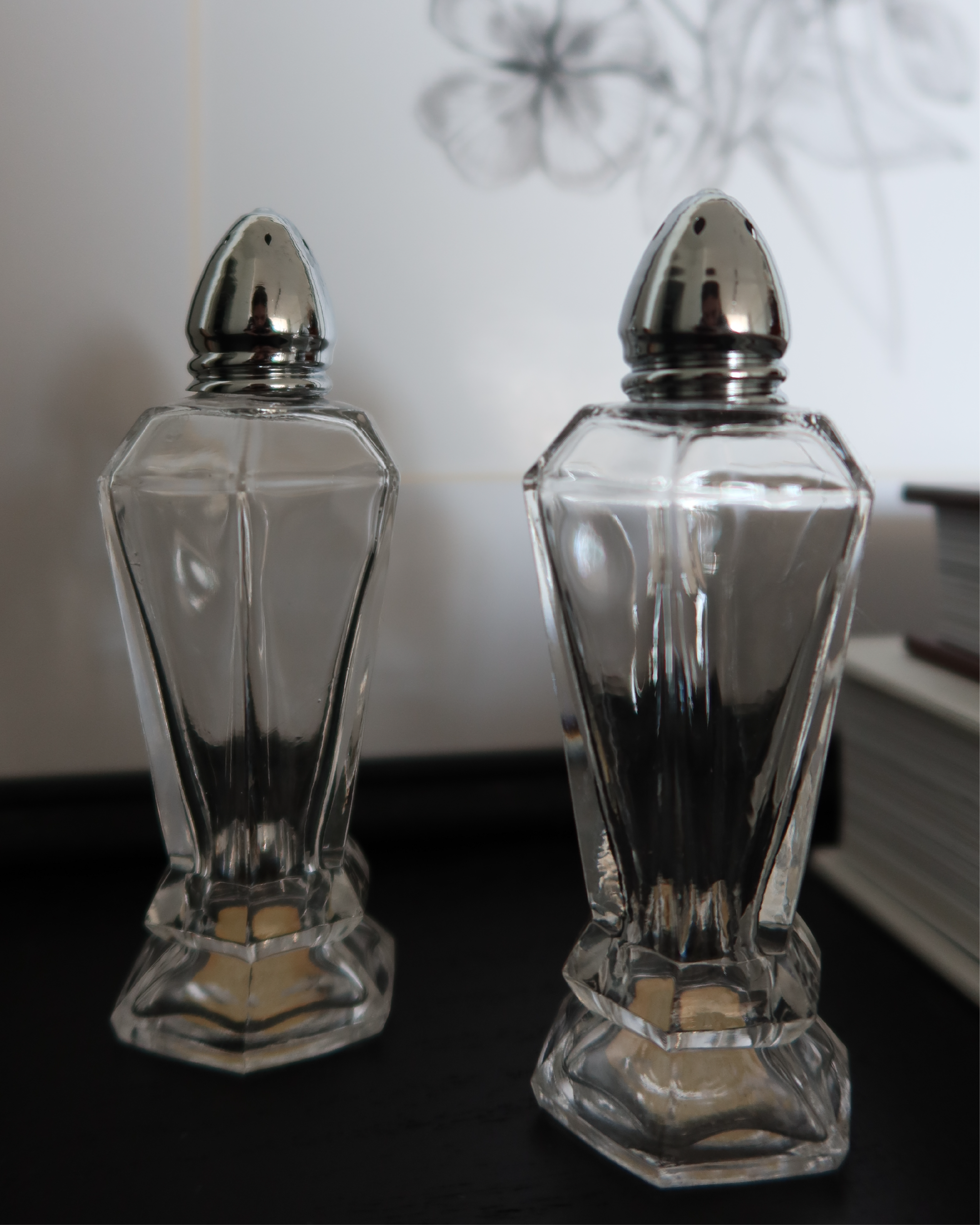 Iris Crystal Salt & Pepper Shaker Set