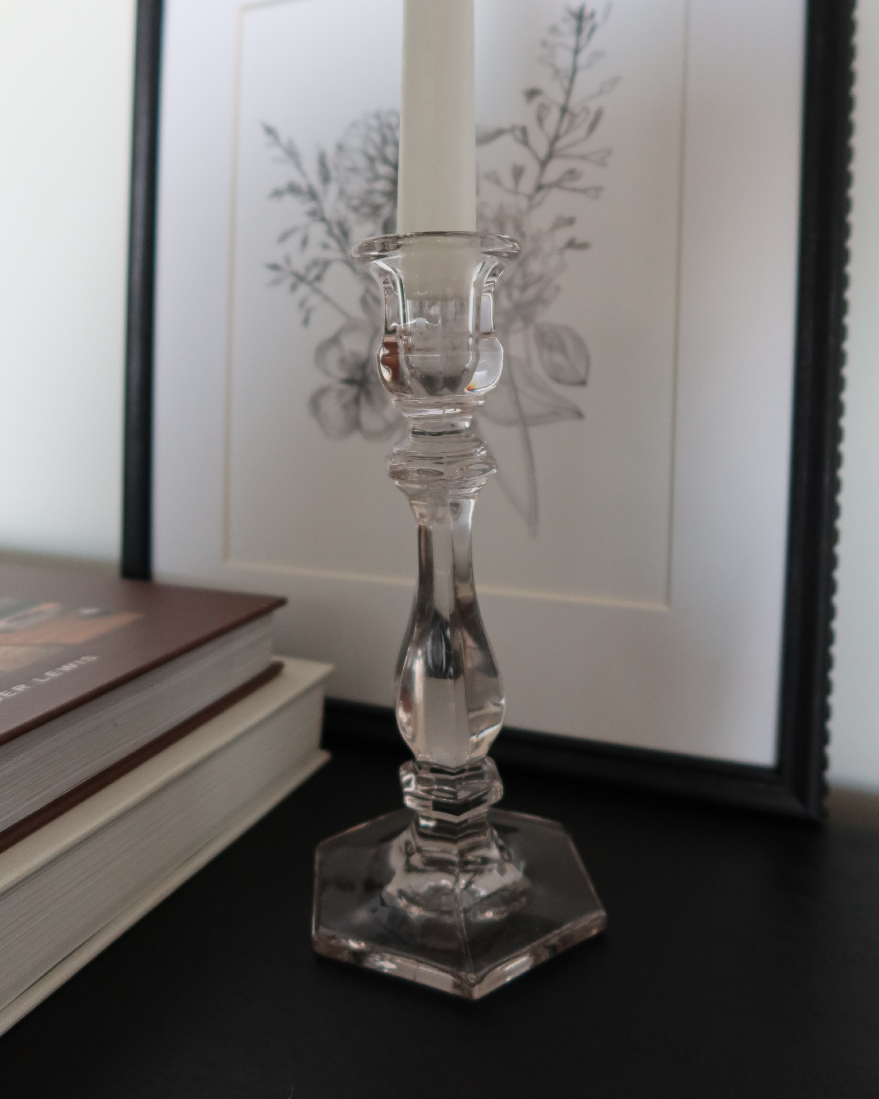 Tove Glass Candlestick