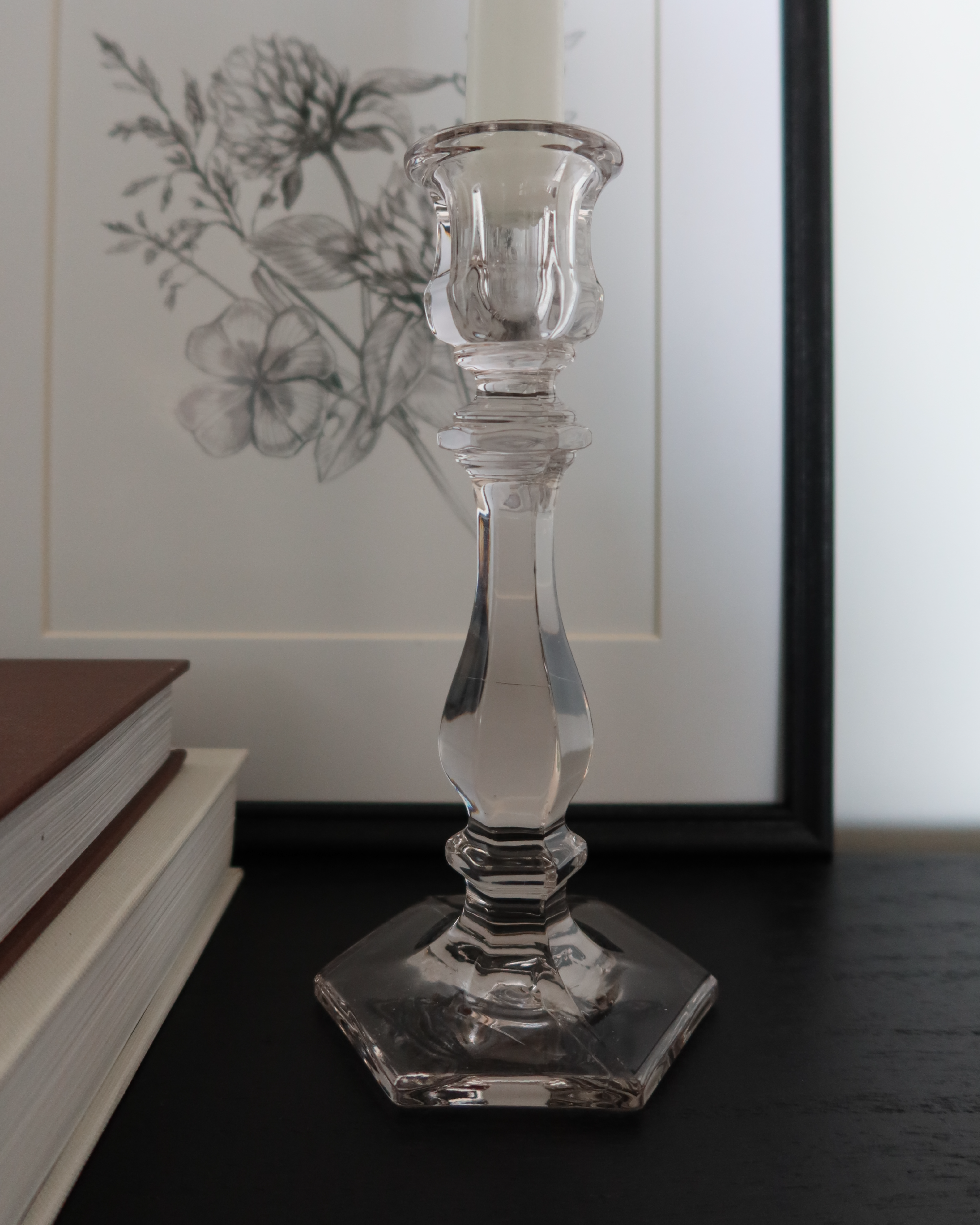 Tove Glass Candlestick