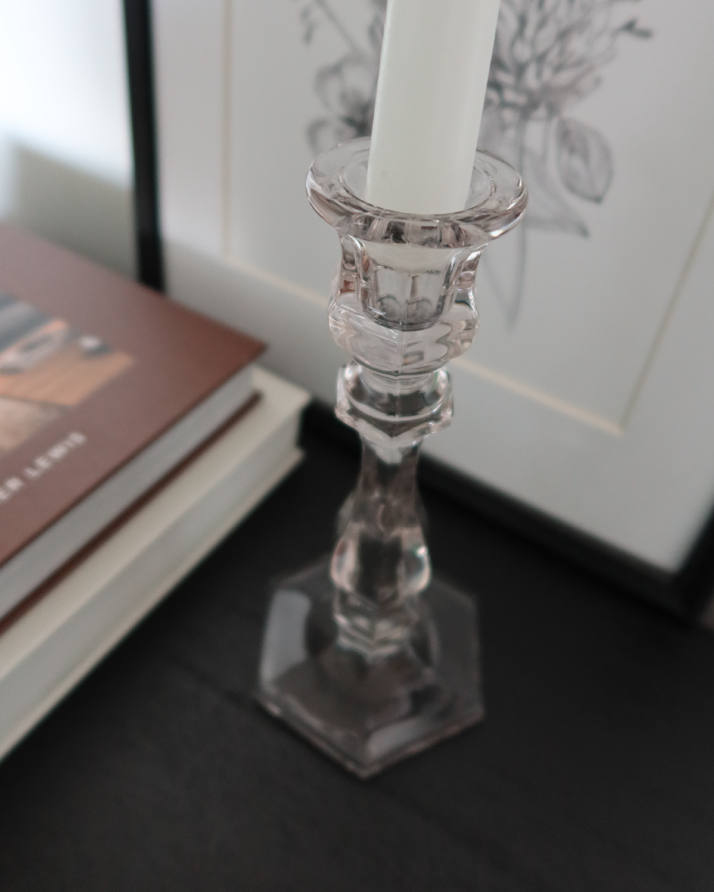 Tove Glass Candlestick