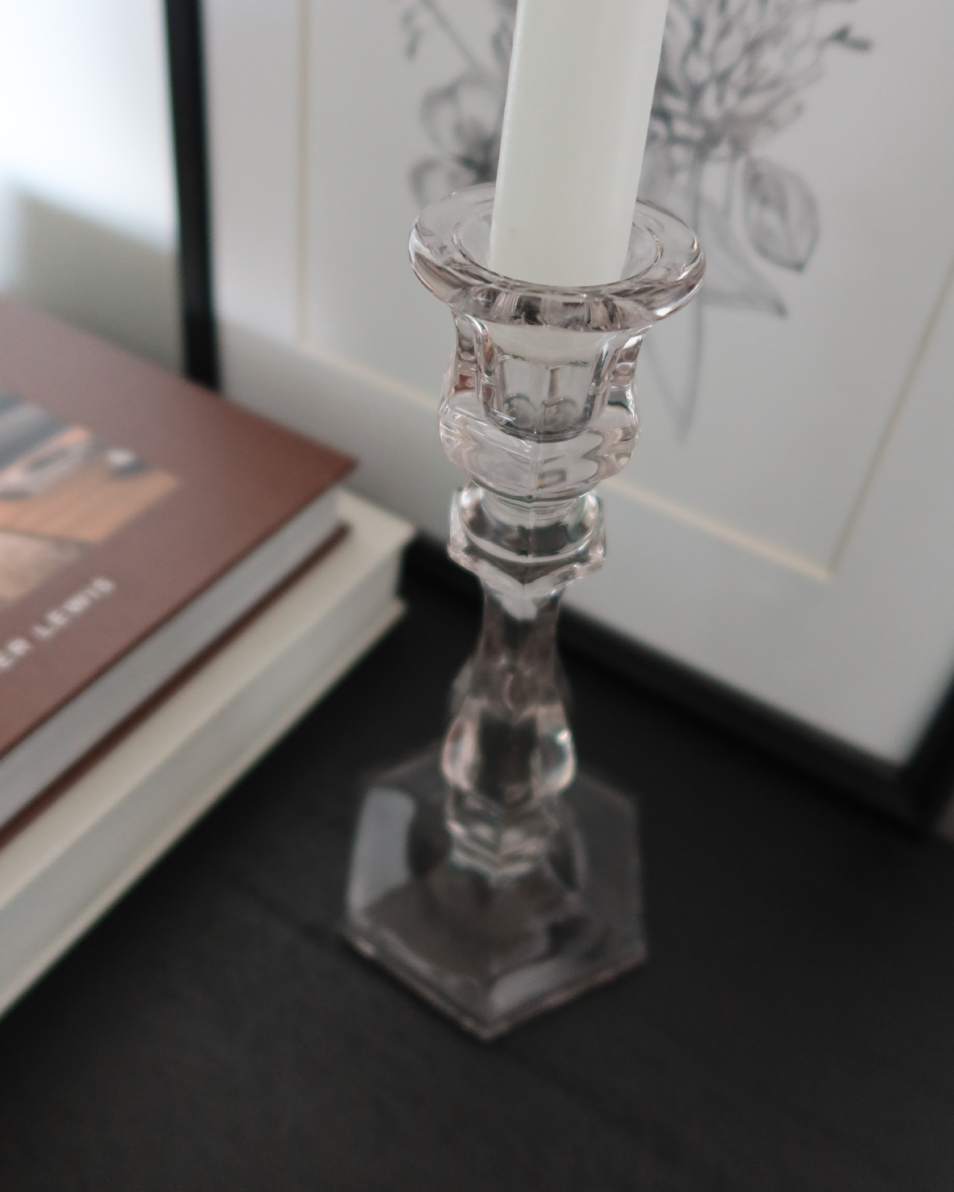 Tove Glass Candlestick