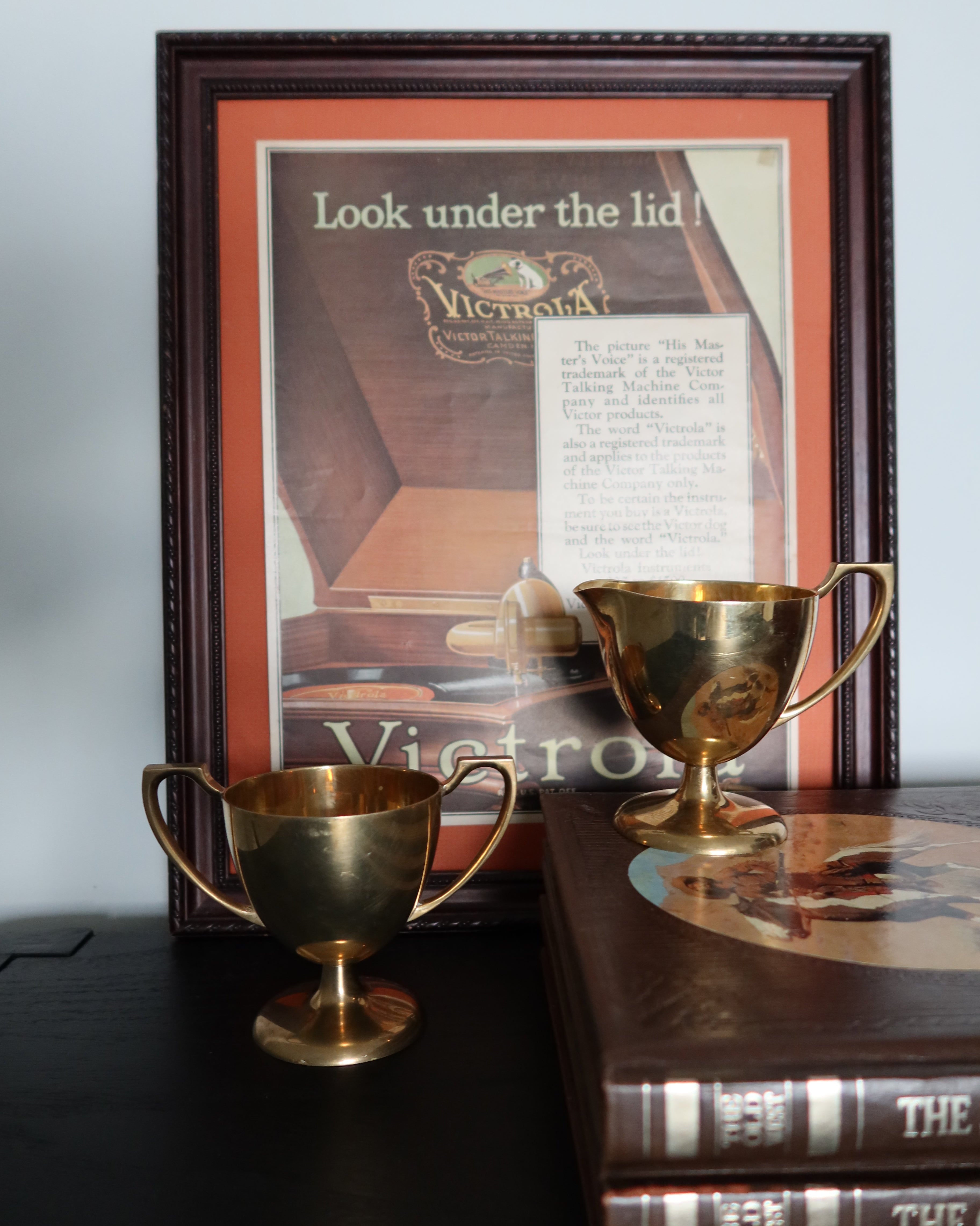 Cassidy Brass Sugar & Creamer Set