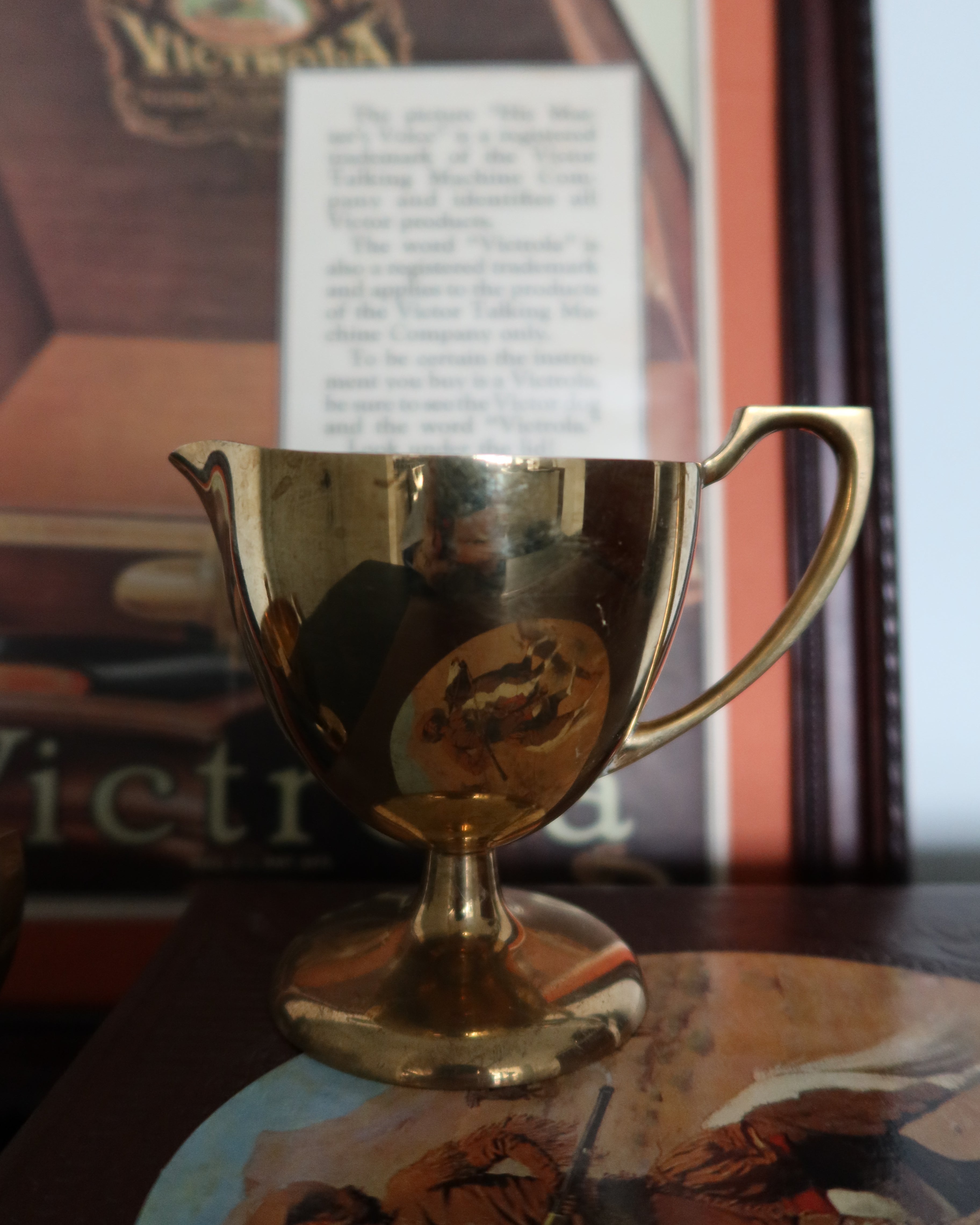 Cassidy Brass Sugar & Creamer Set