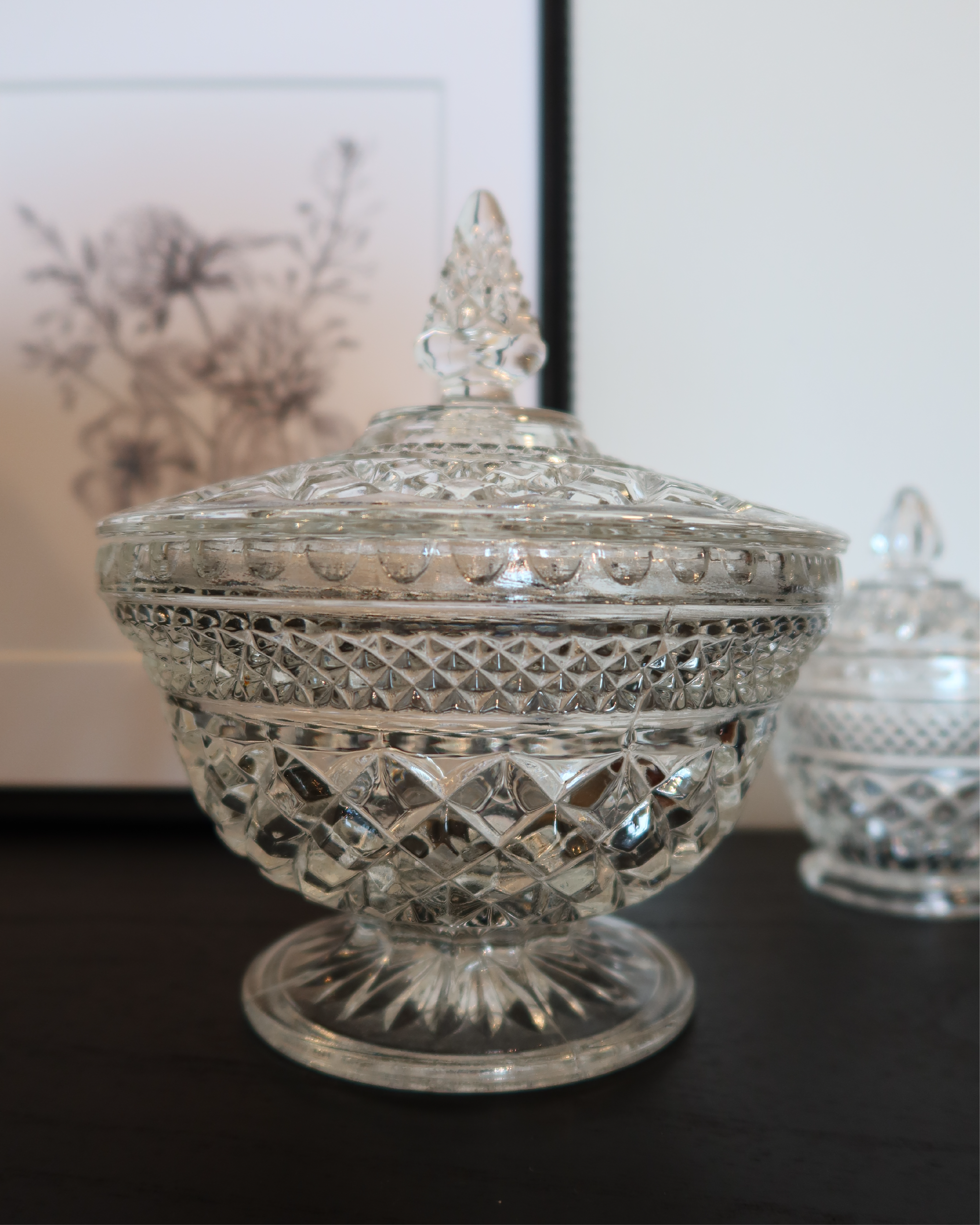 June Glass Candy Jar