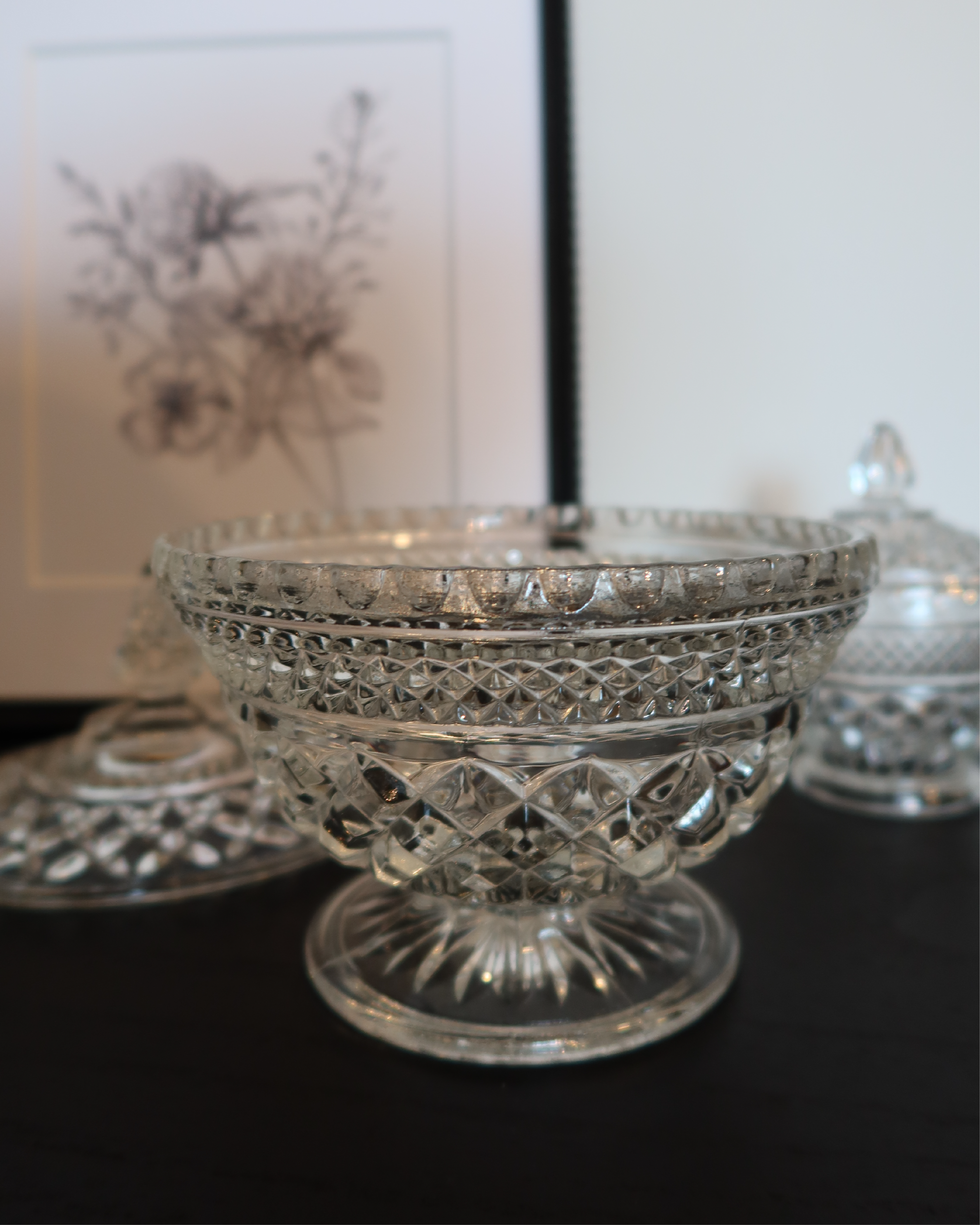 June Glass Candy Jar