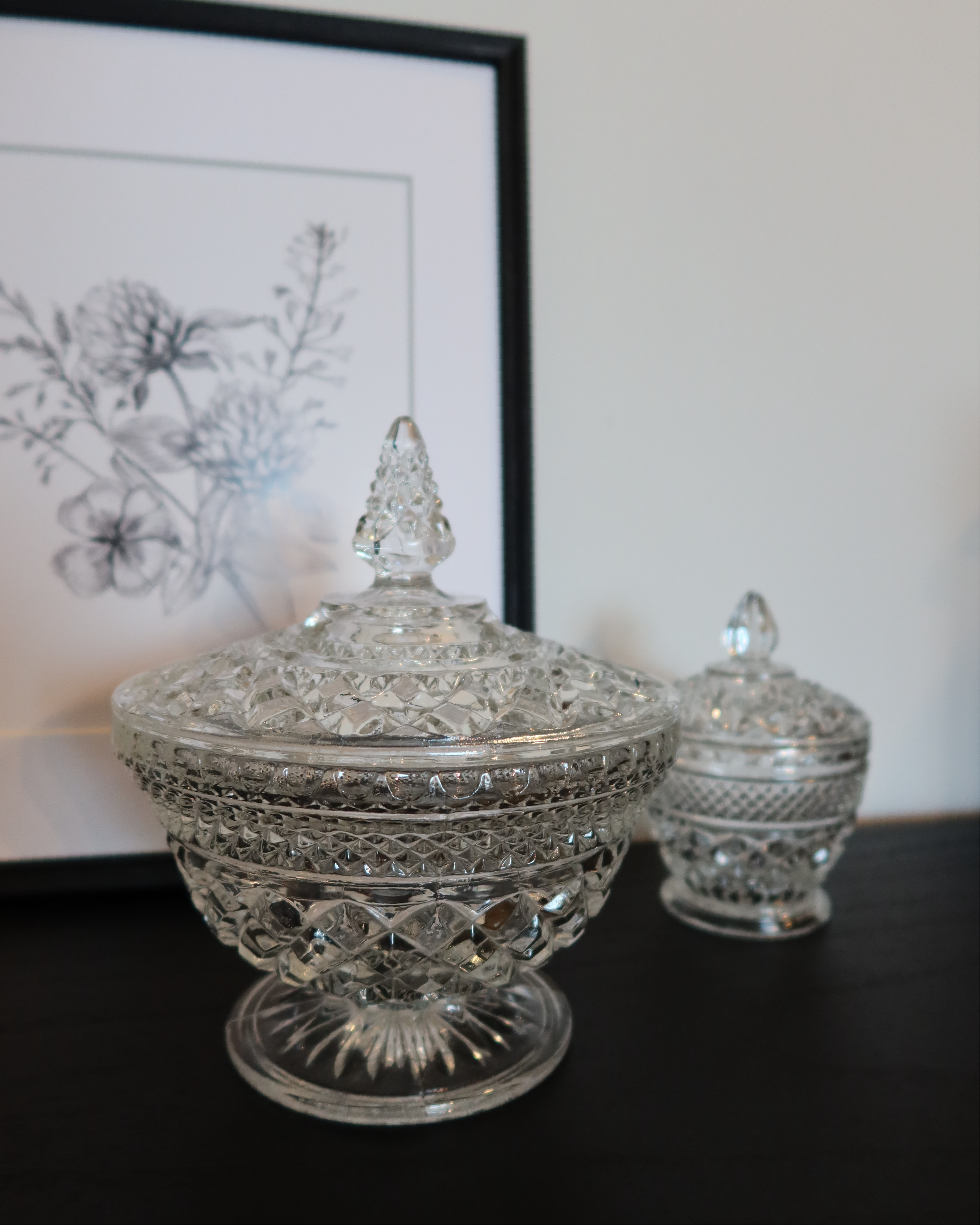 June Glass Candy Jar