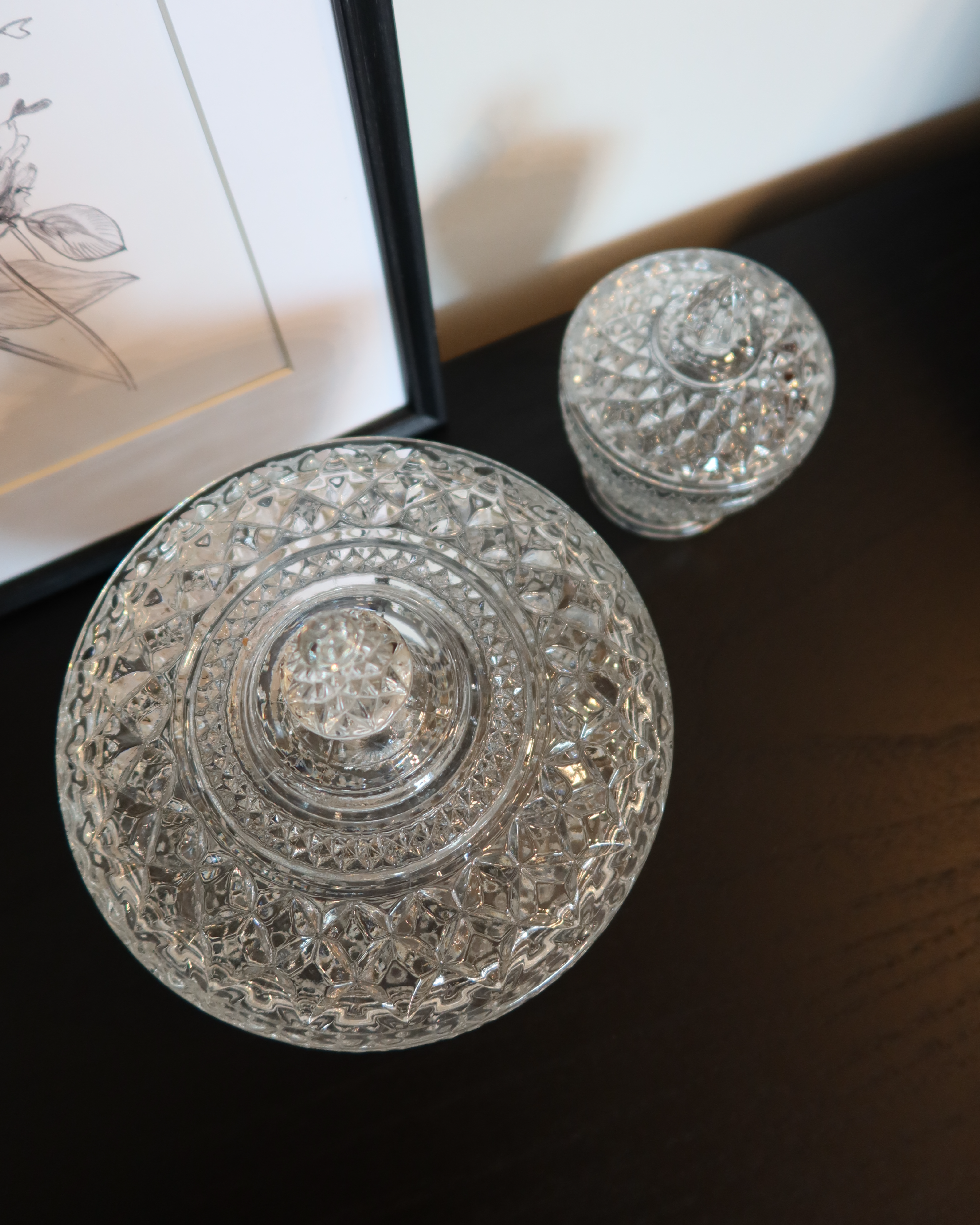 June Glass Candy Jar