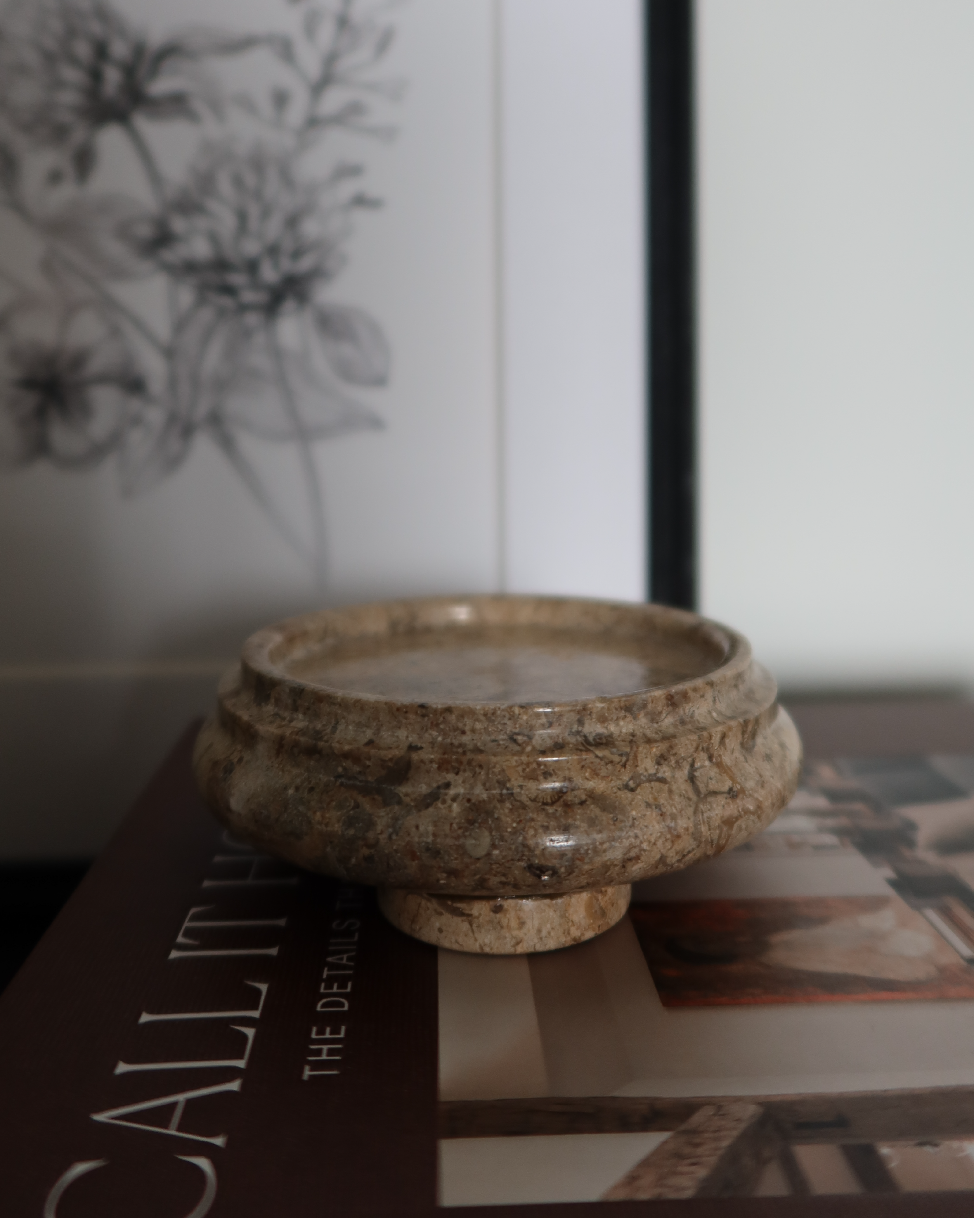 Quinnette Marble Candle Dish