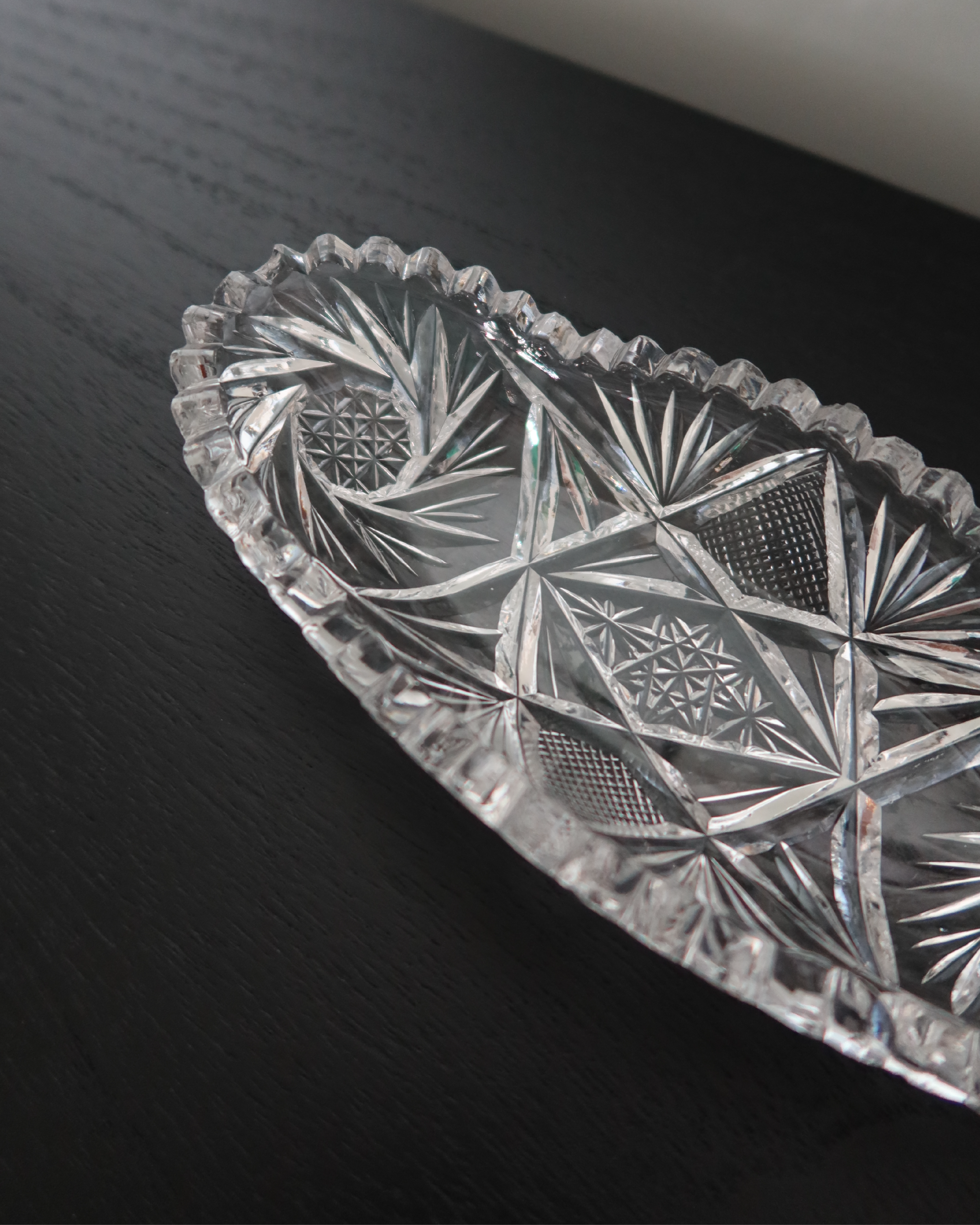 Waverly Crystal Relish Dish