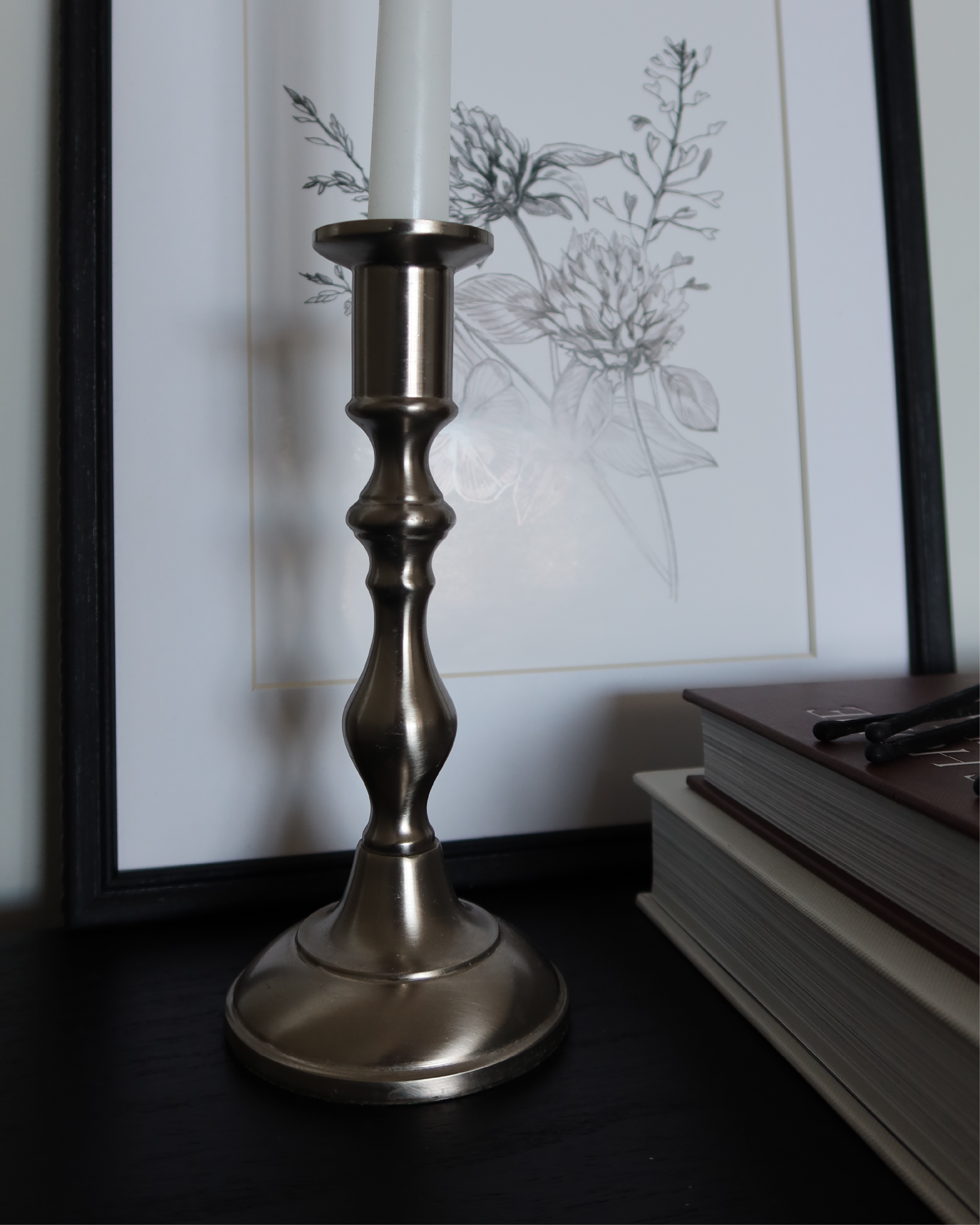 Page 7.5" Pewter Candlestick