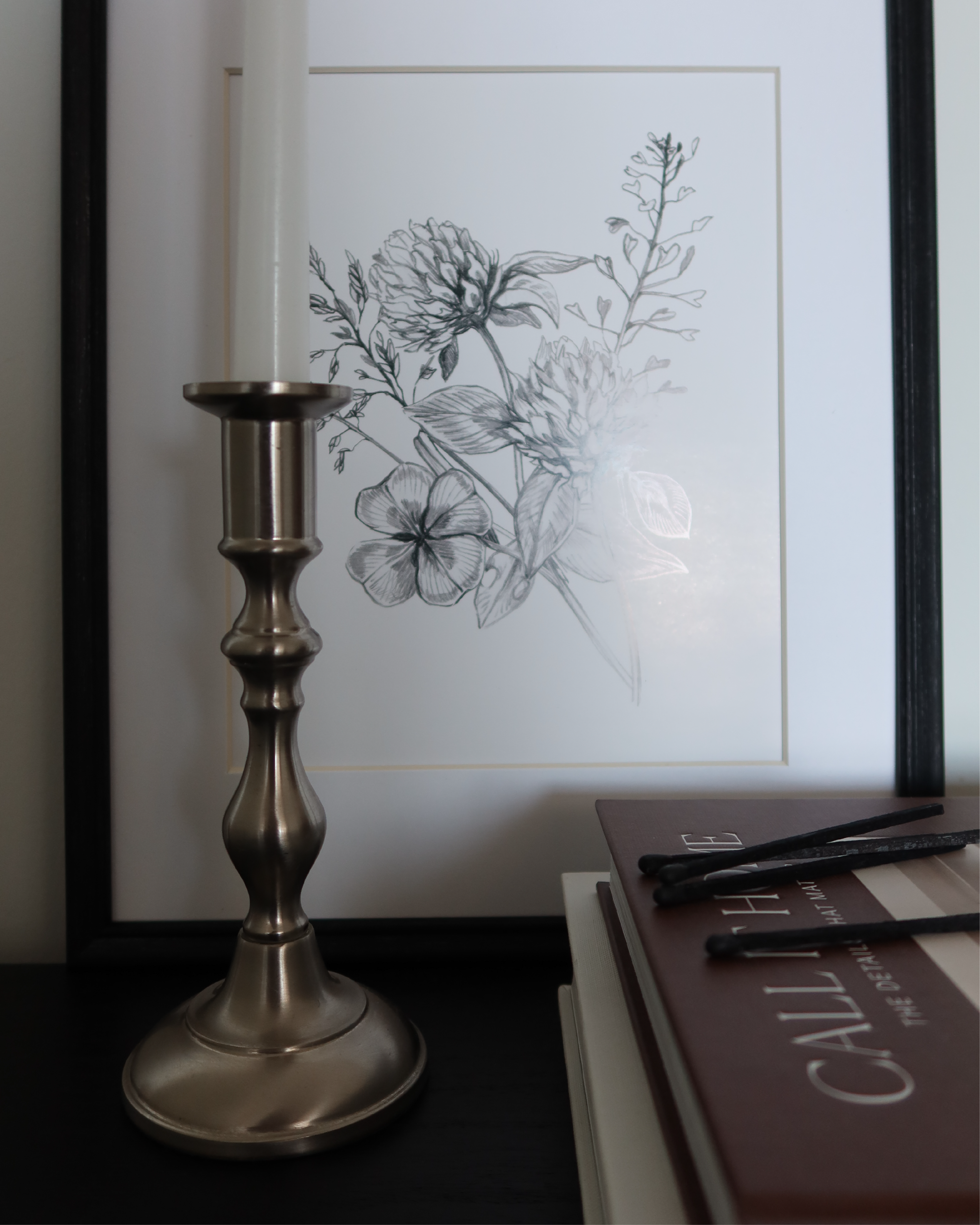 Page 7.5" Pewter Candlestick