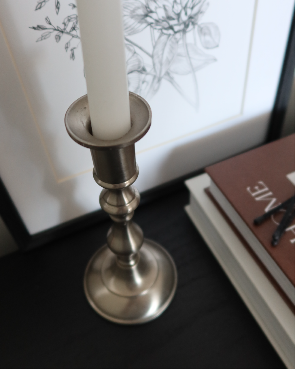 Page 7.5" Pewter Candlestick