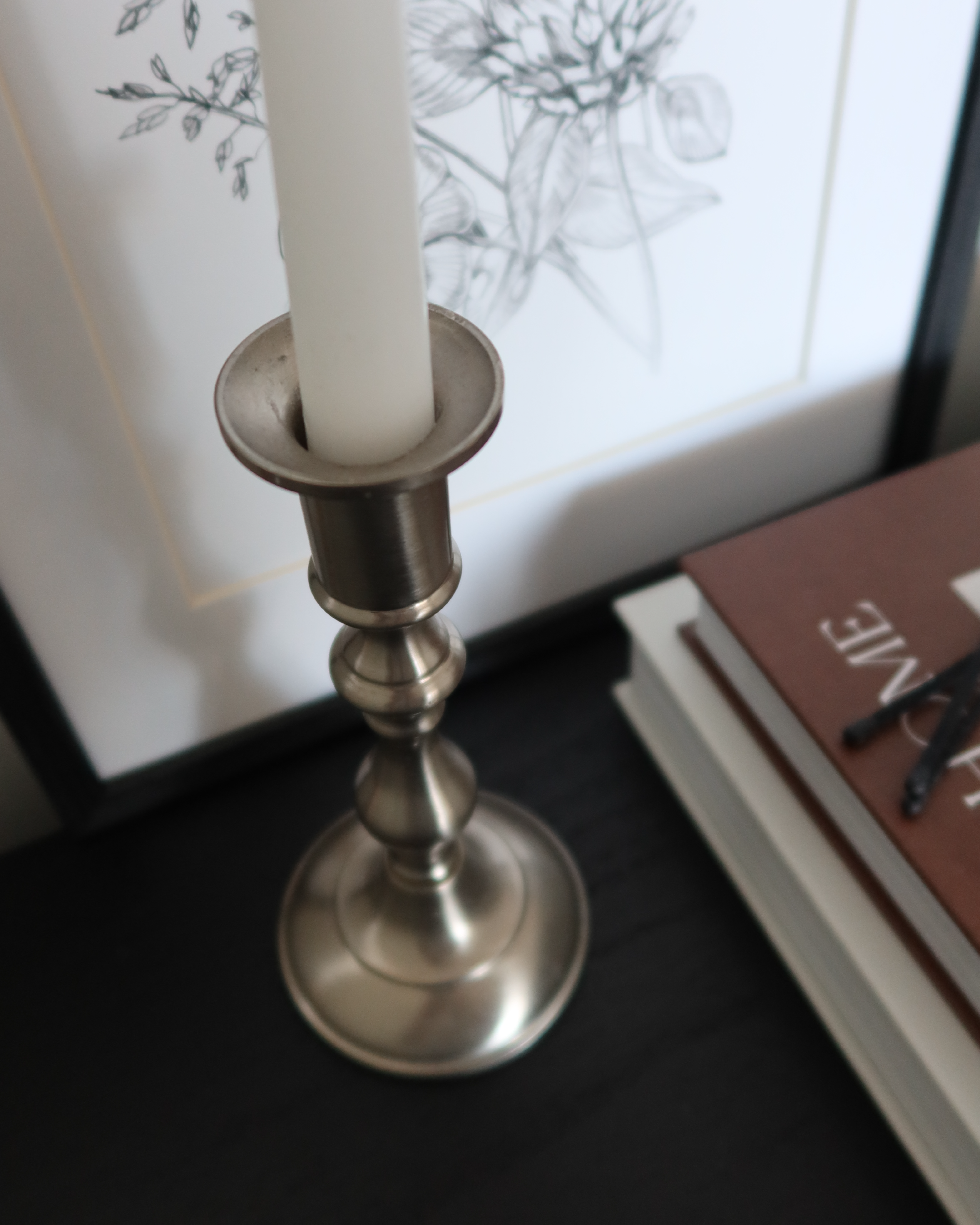 Page 7.5" Pewter Candlestick