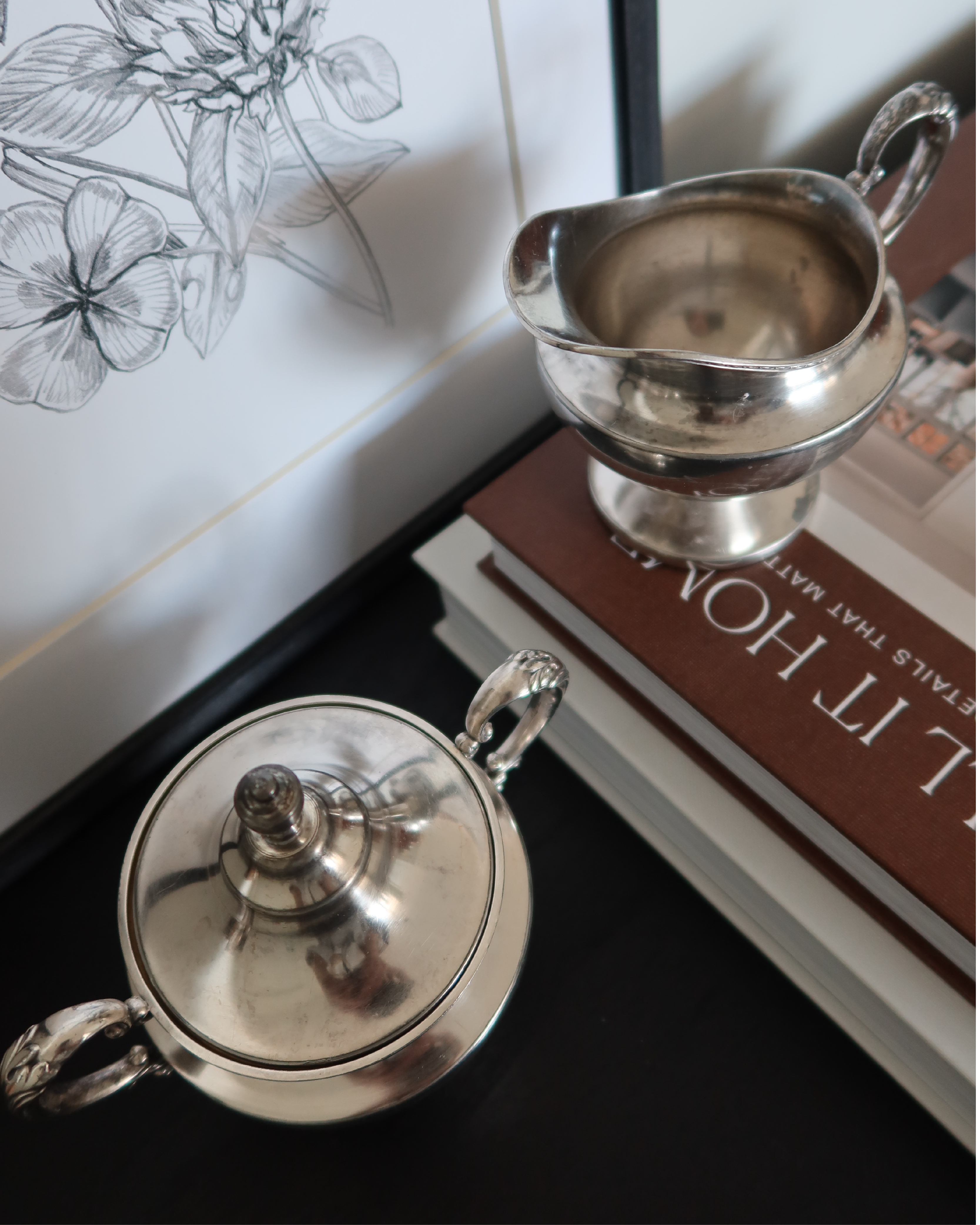 Charlie Silver Sugar & Creamer Set