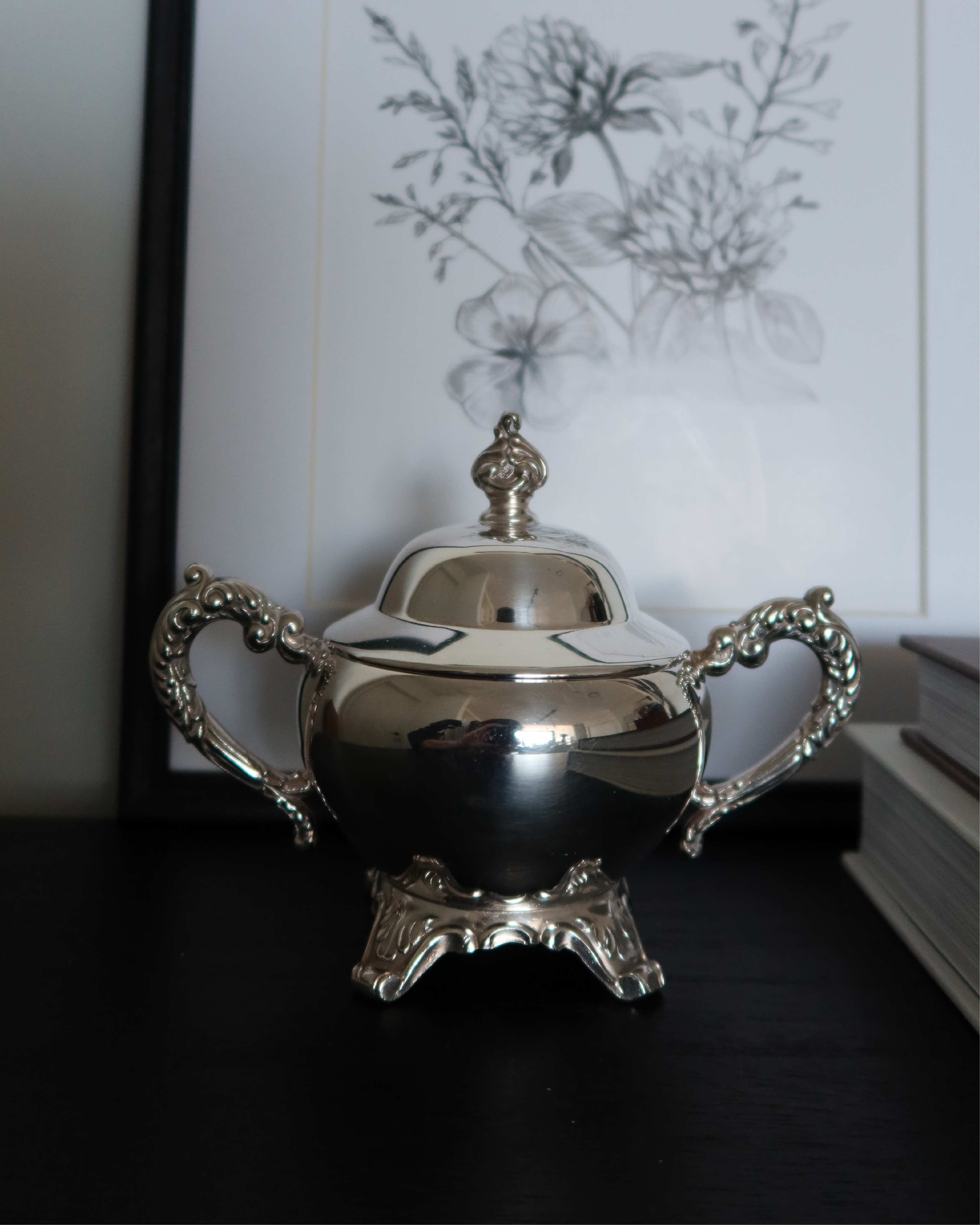 Ivana Sugar Bowl w/ Crystal Insert