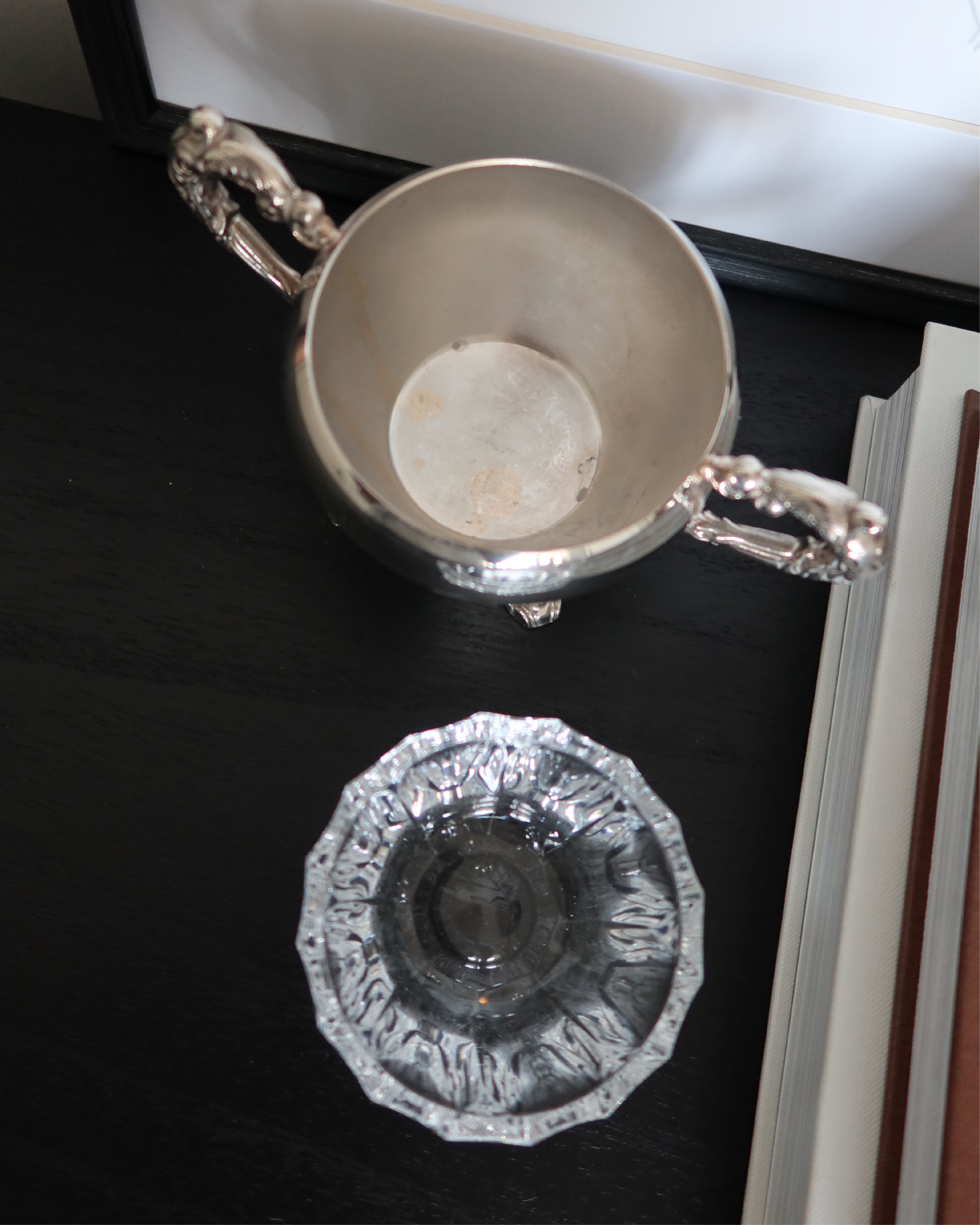 Ivana Sugar Bowl w/ Crystal Insert